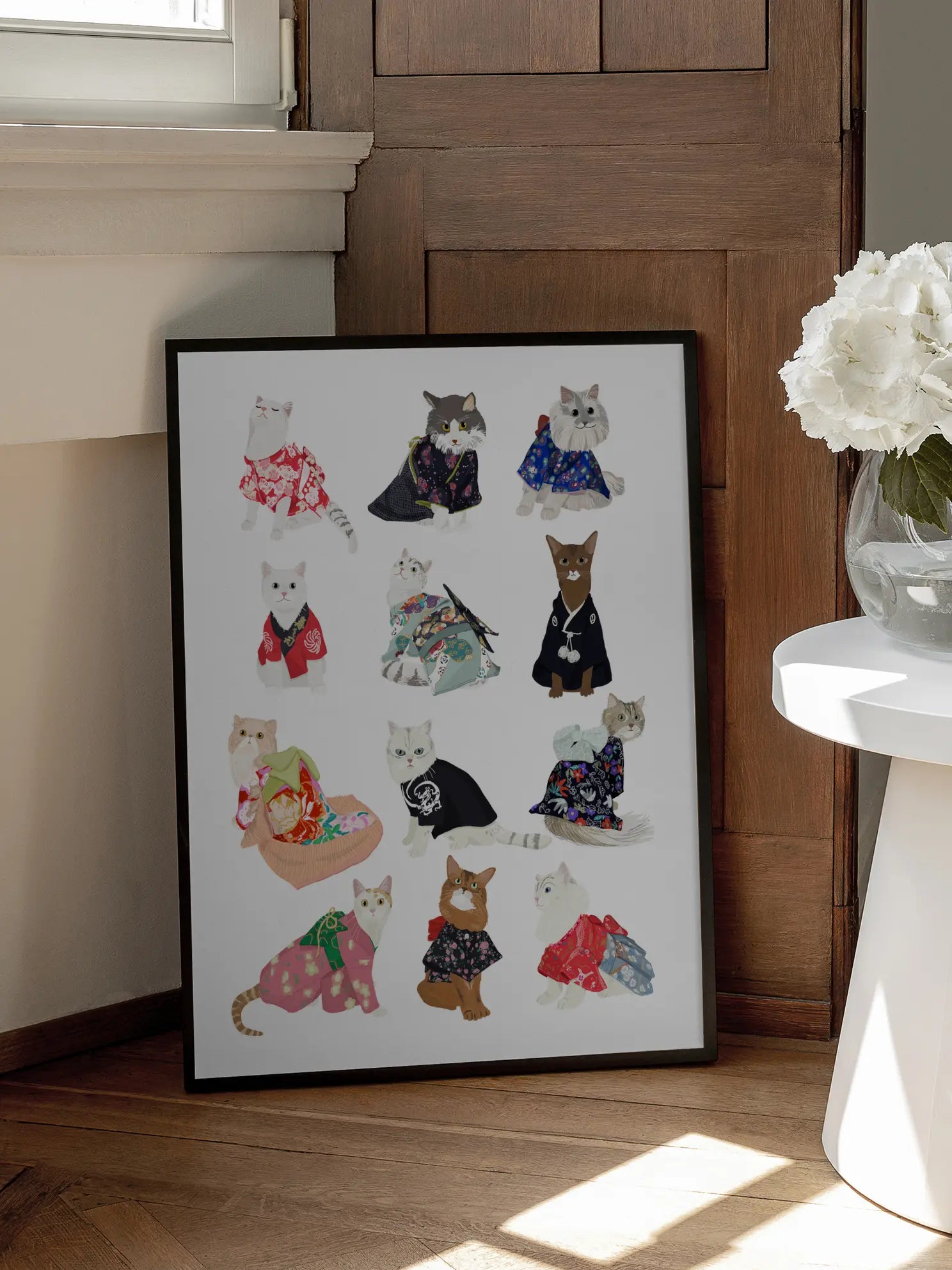 Kimono Cats Poster