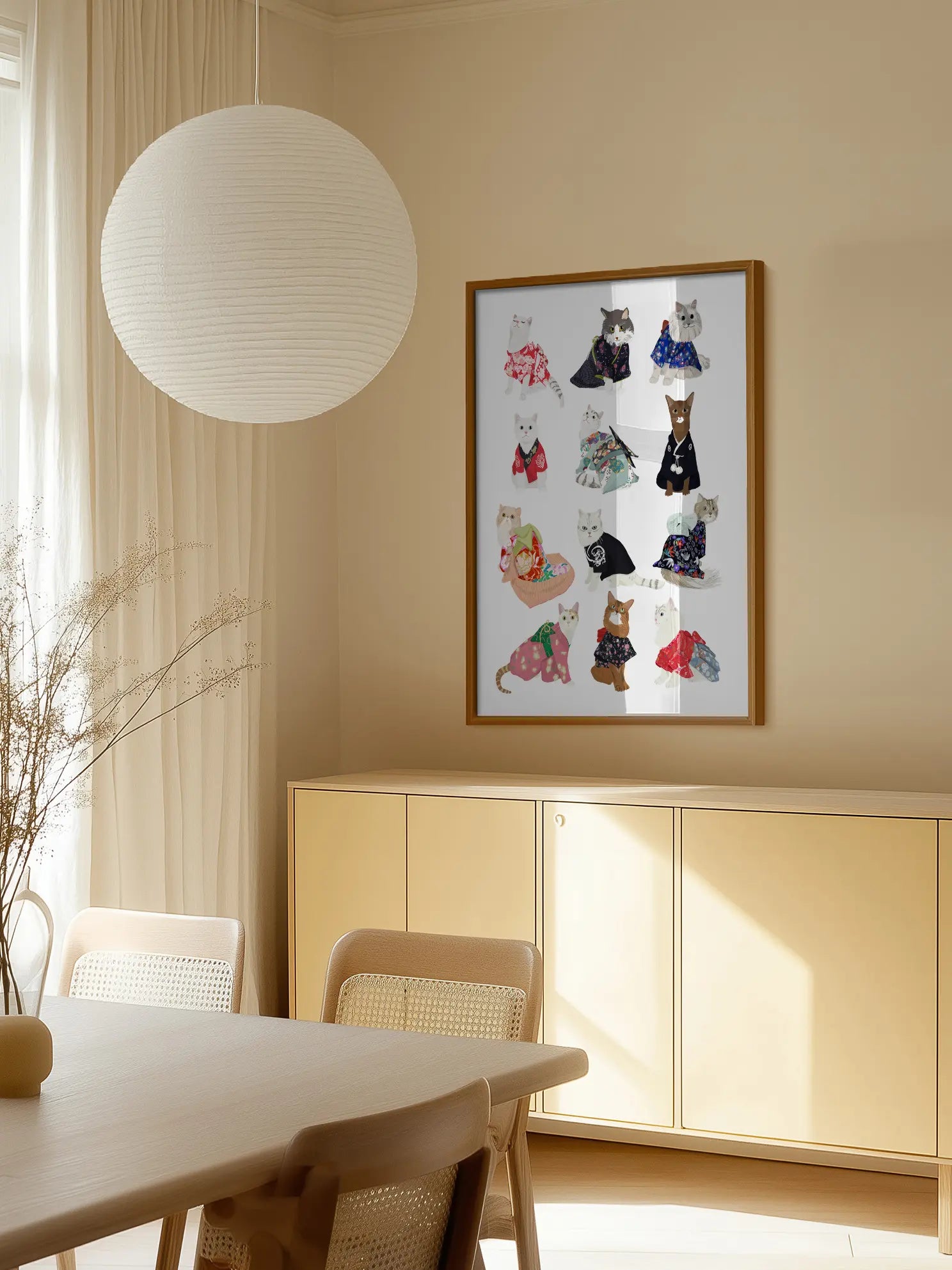 Kimono Cats Poster