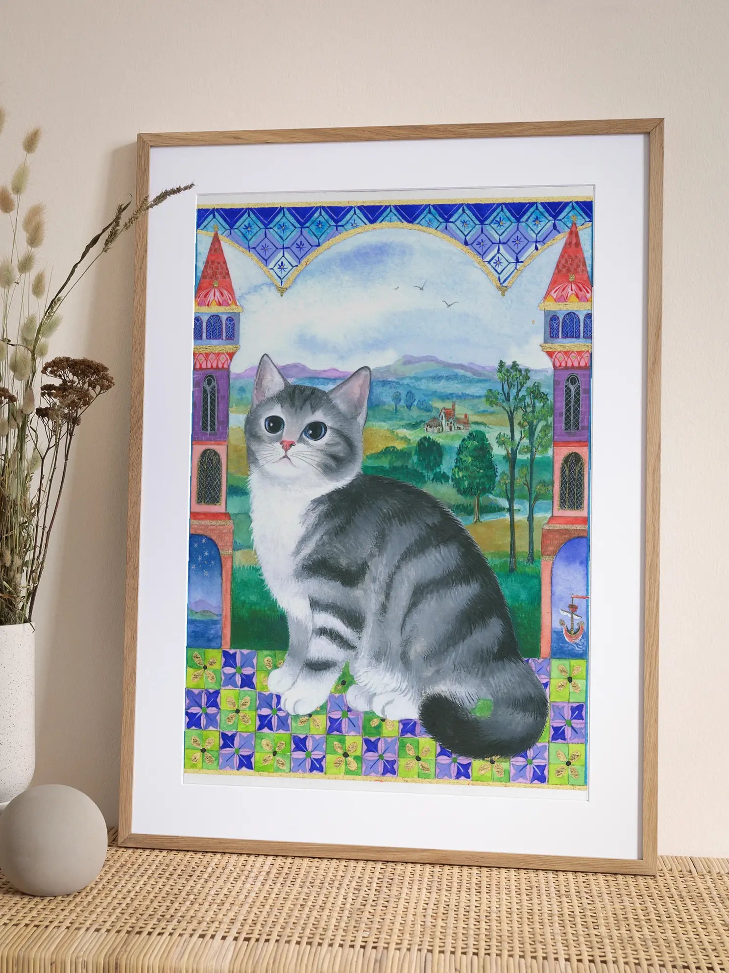 Kitten in the Castle Poster