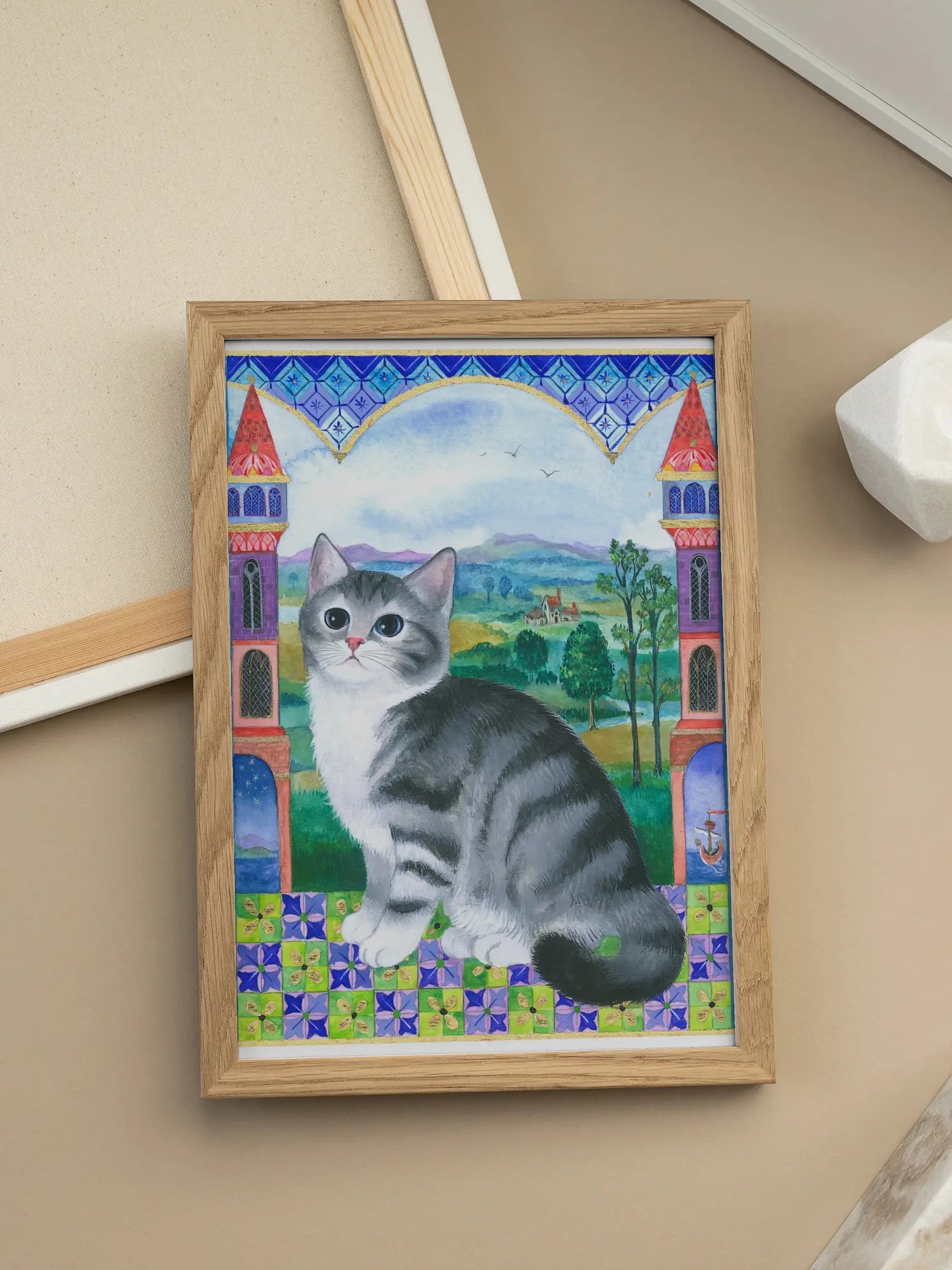 Kitten in the Castle Poster