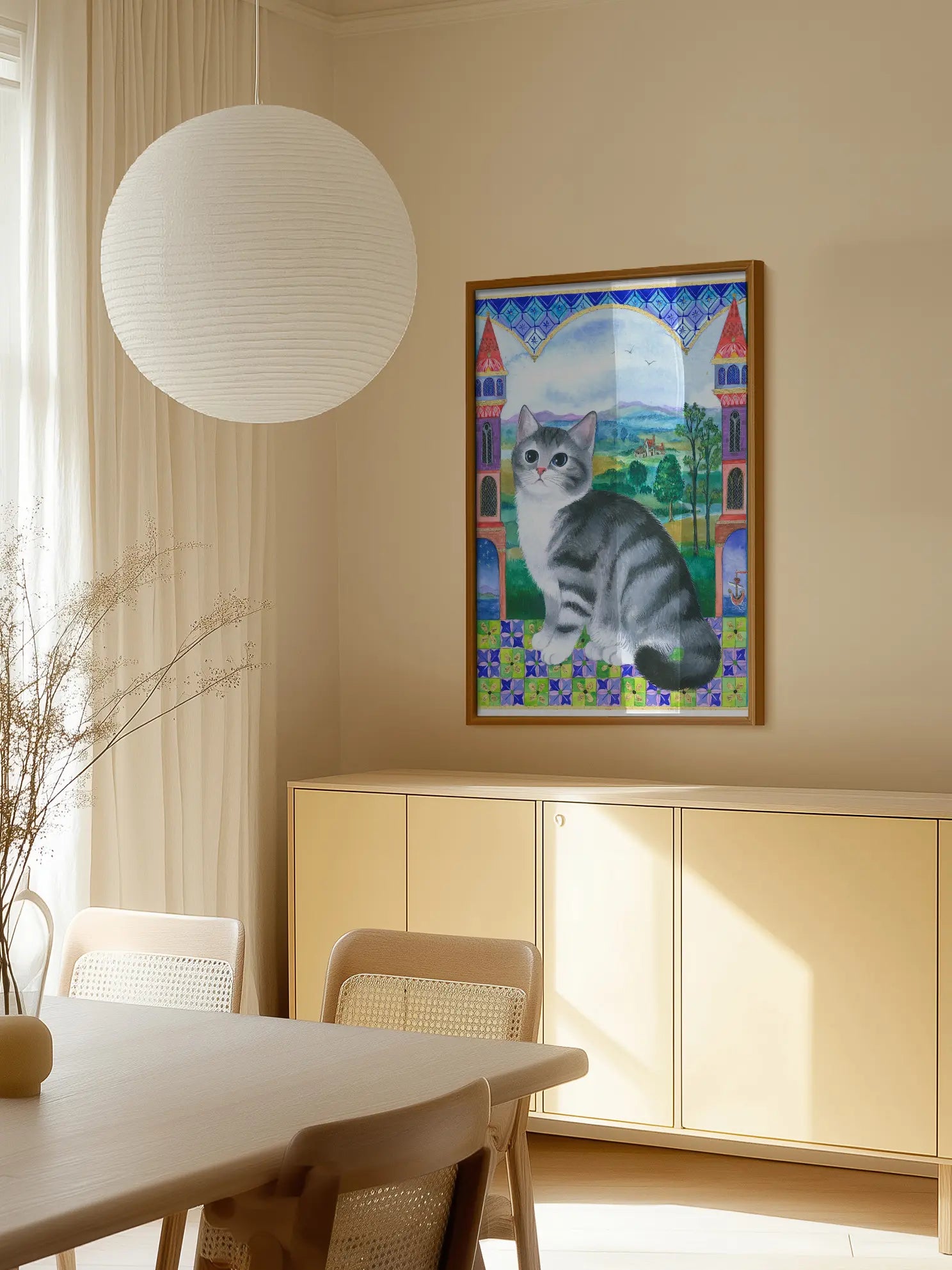 Kitten in the Castle Poster