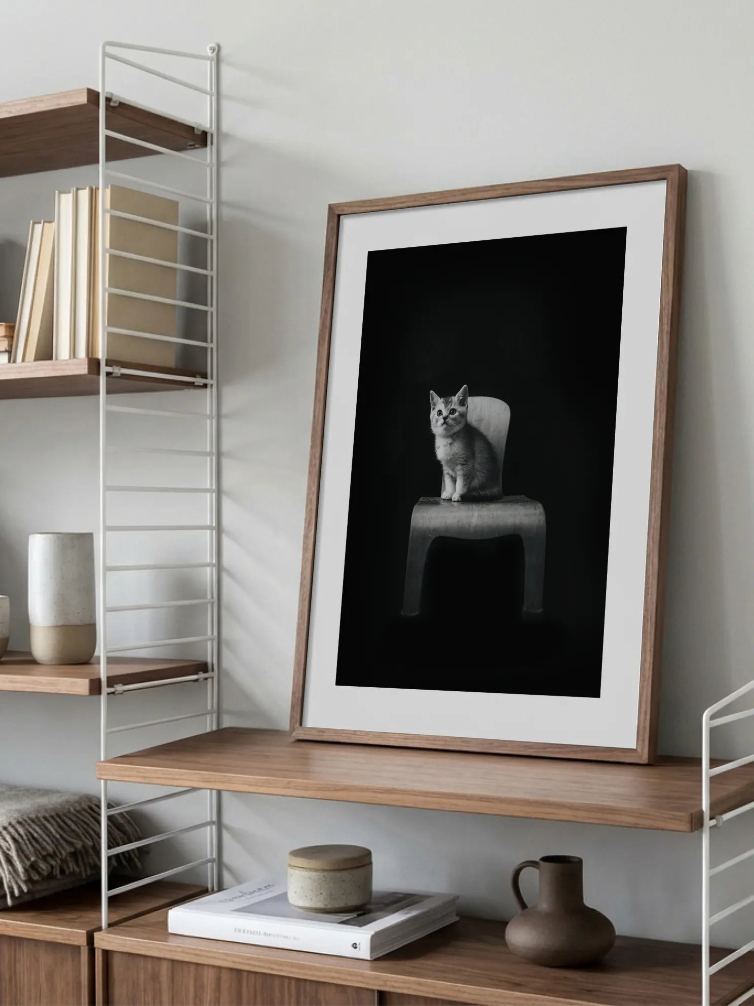 Kitten on a Chair Poster