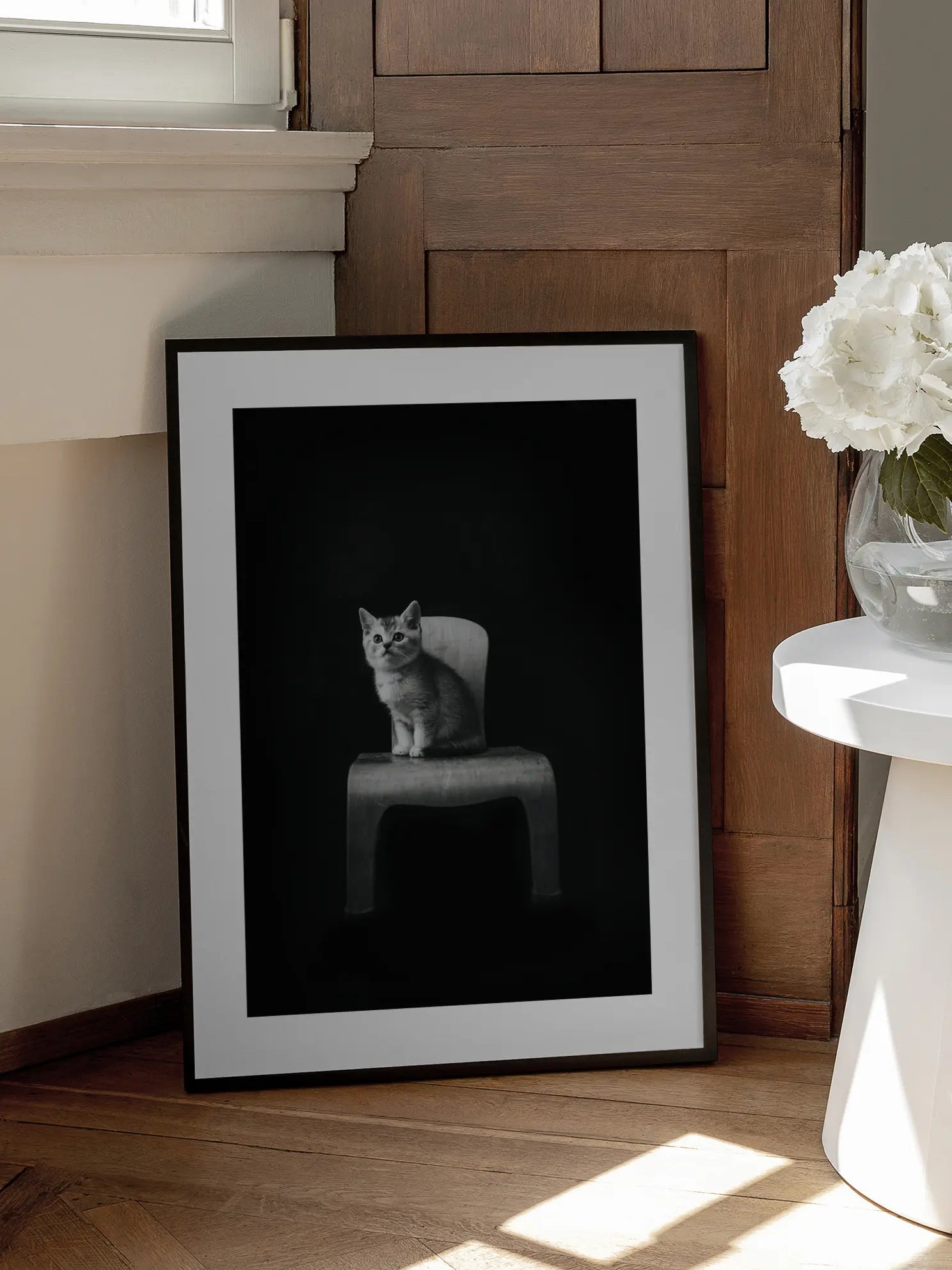 Kitten on a Chair Poster