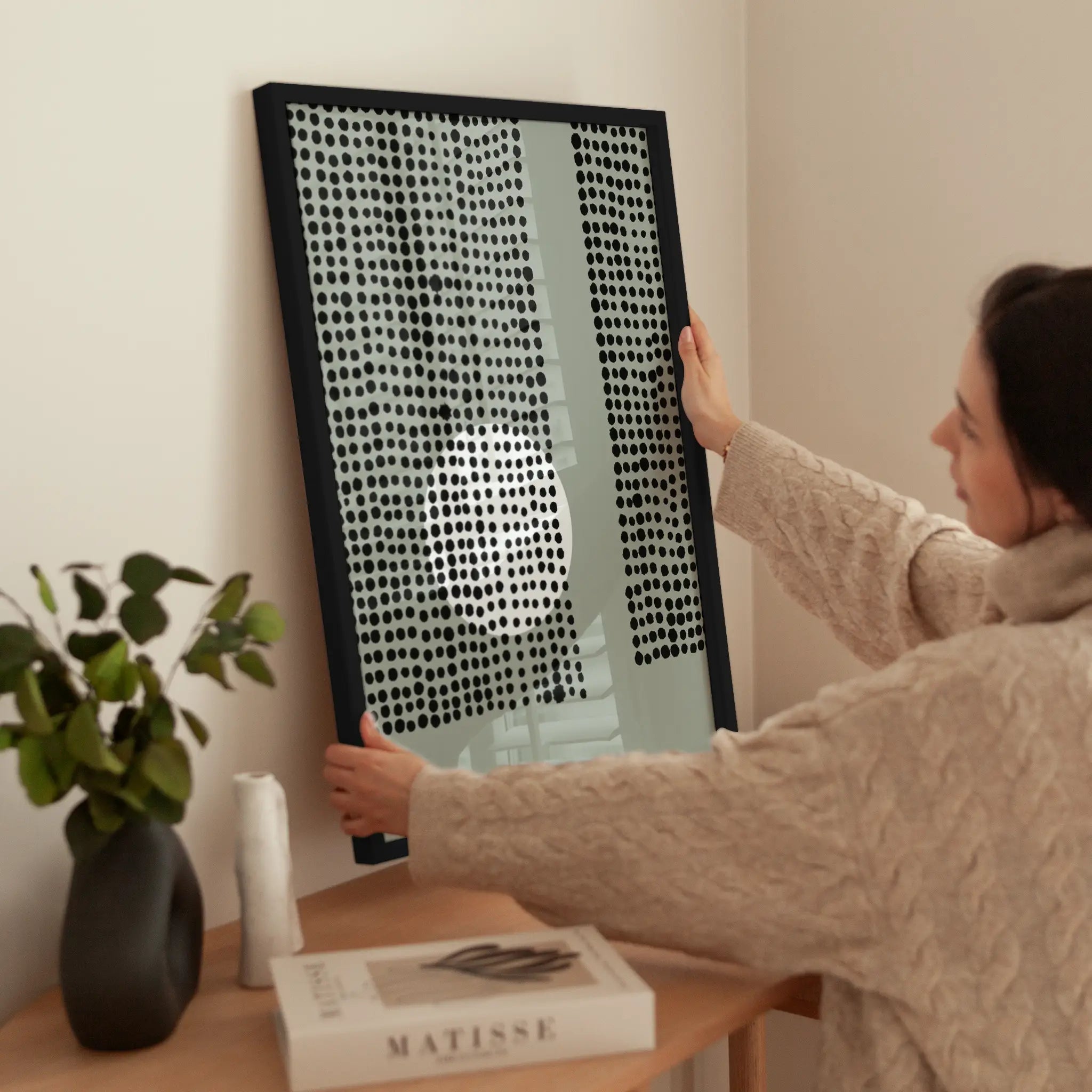 Kumo wird aufgehängt