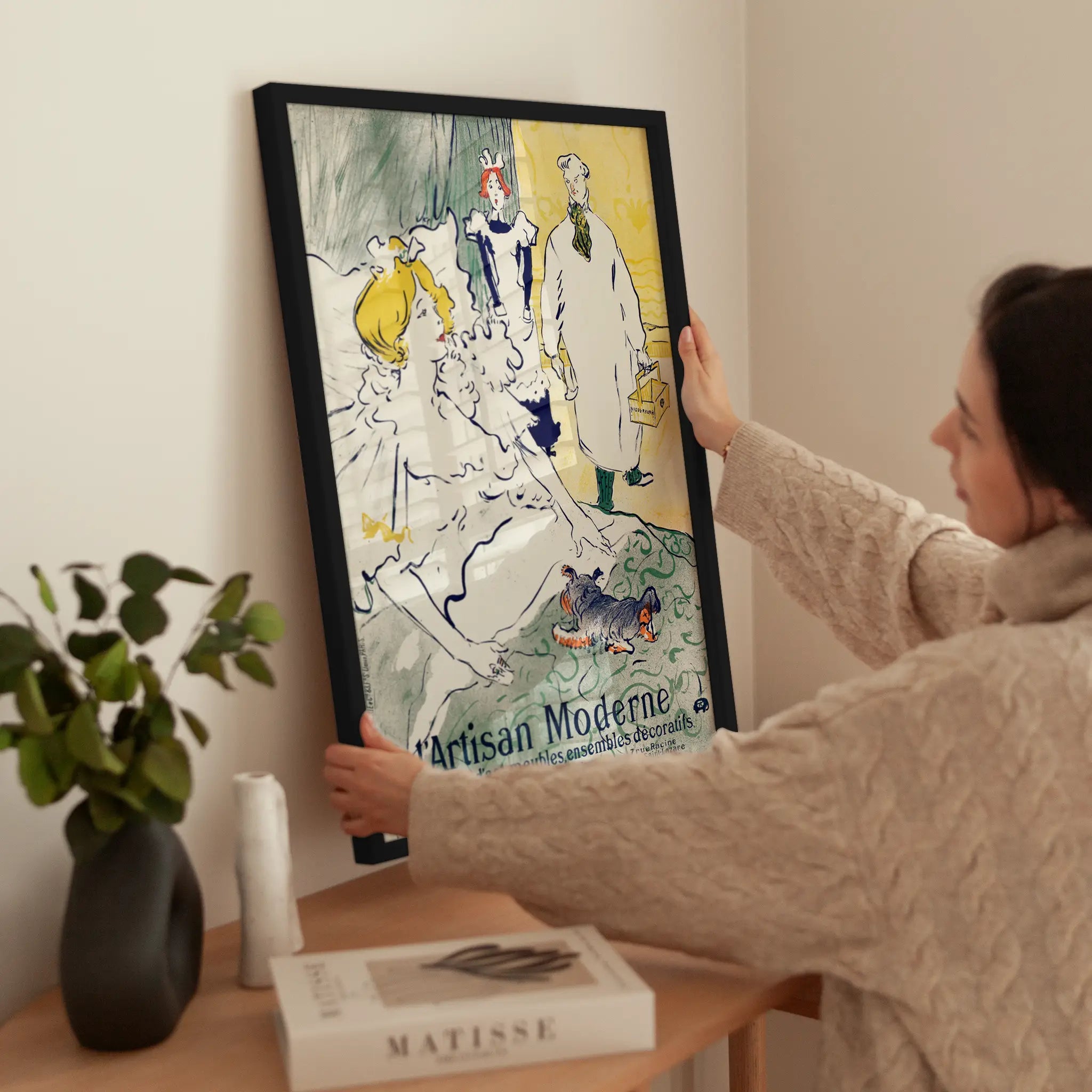 LArtisan Moderne wird aufgehängt