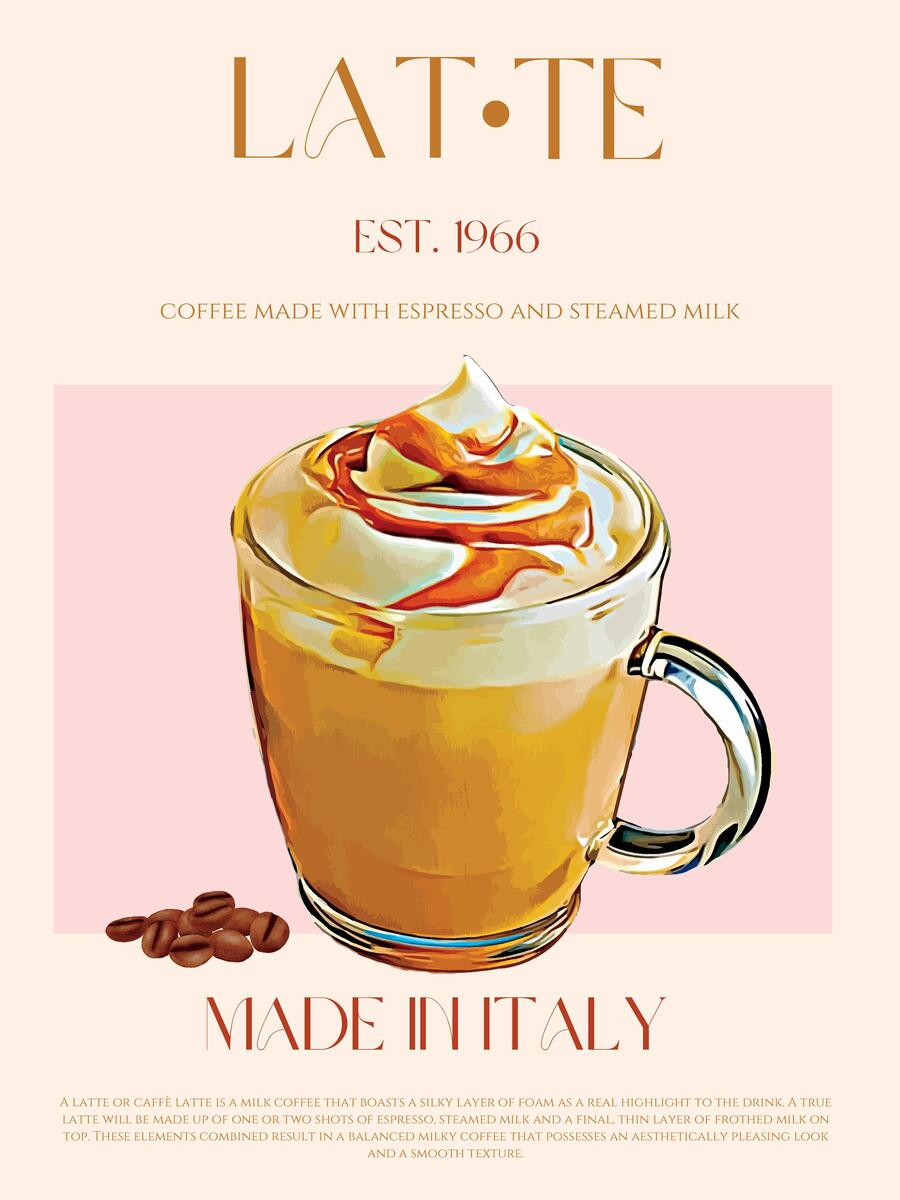 Latte Poster