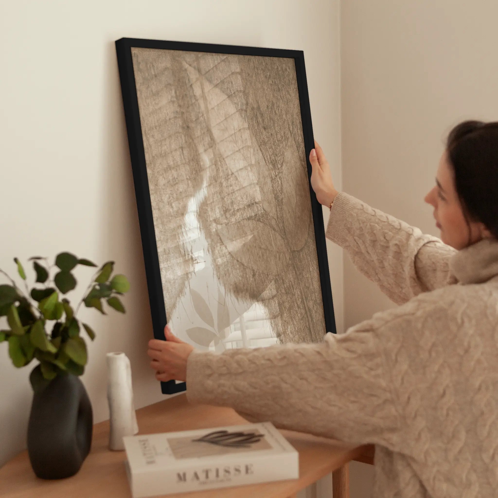 Leaves in Water wird aufgehängt