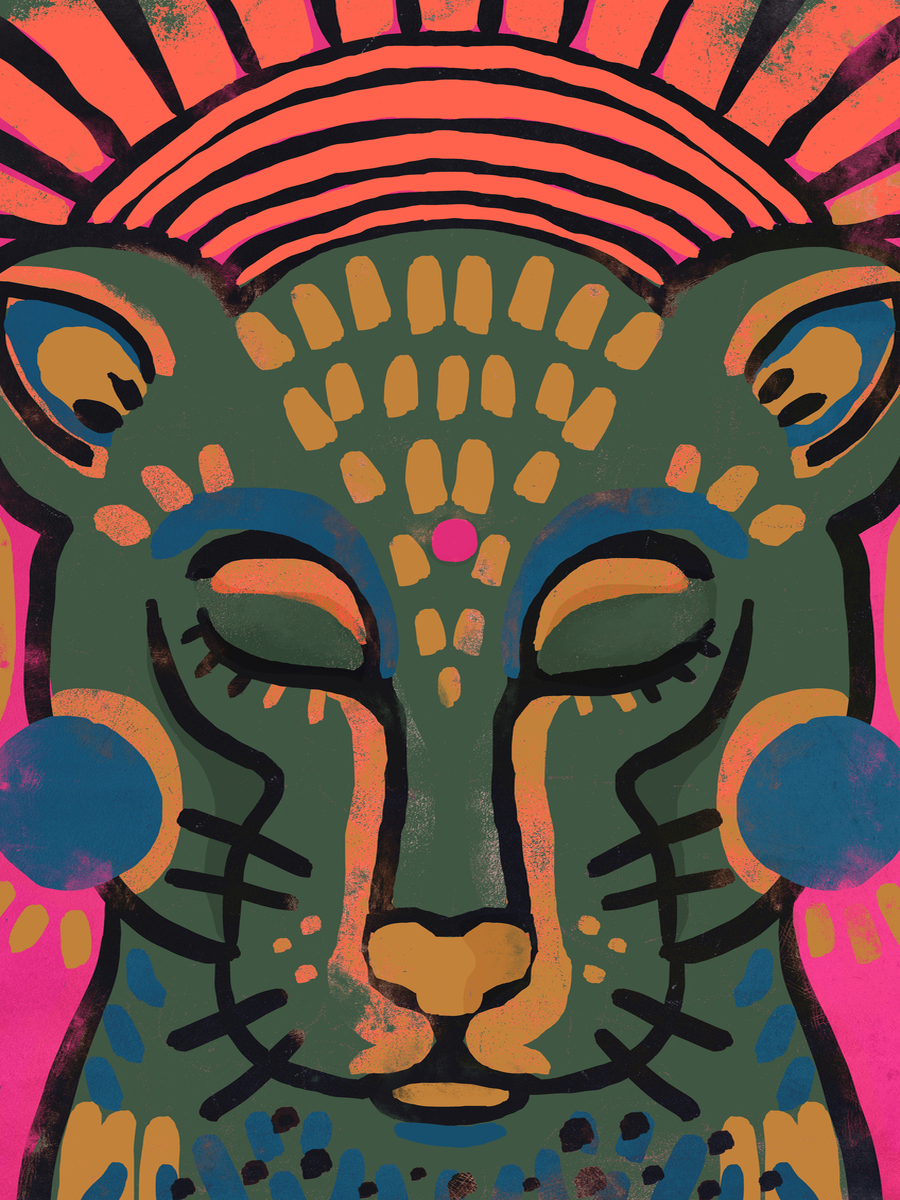 Leopard Face Poster