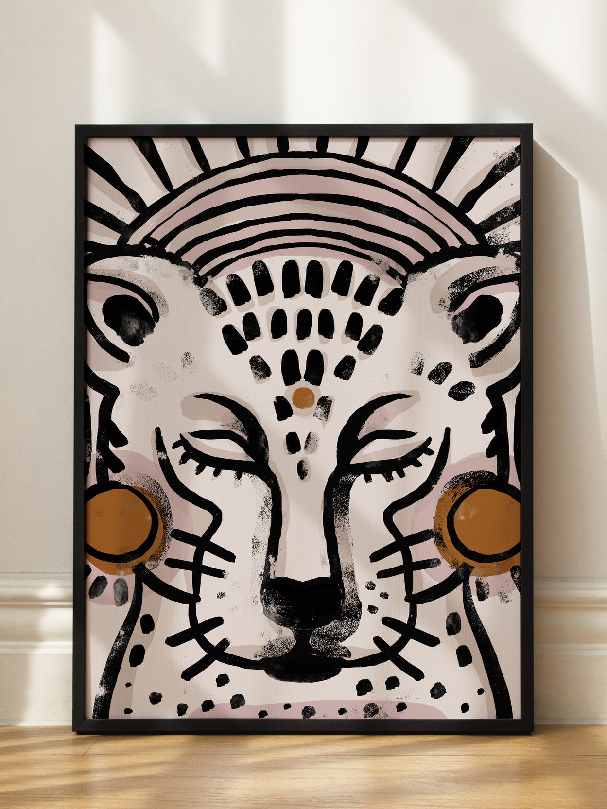 Leopard Illustration Poster