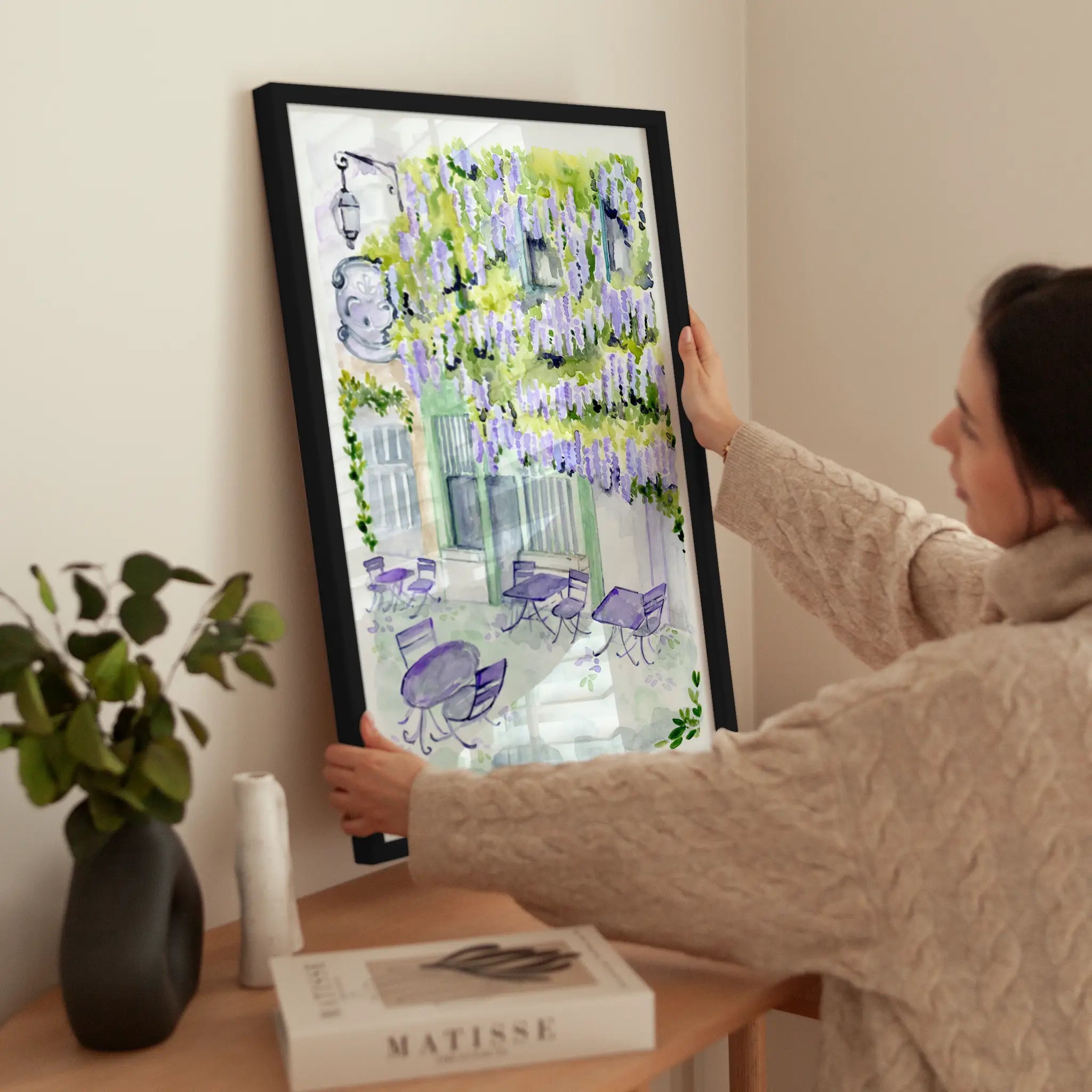 Lilac Terrace wird aufgehängt