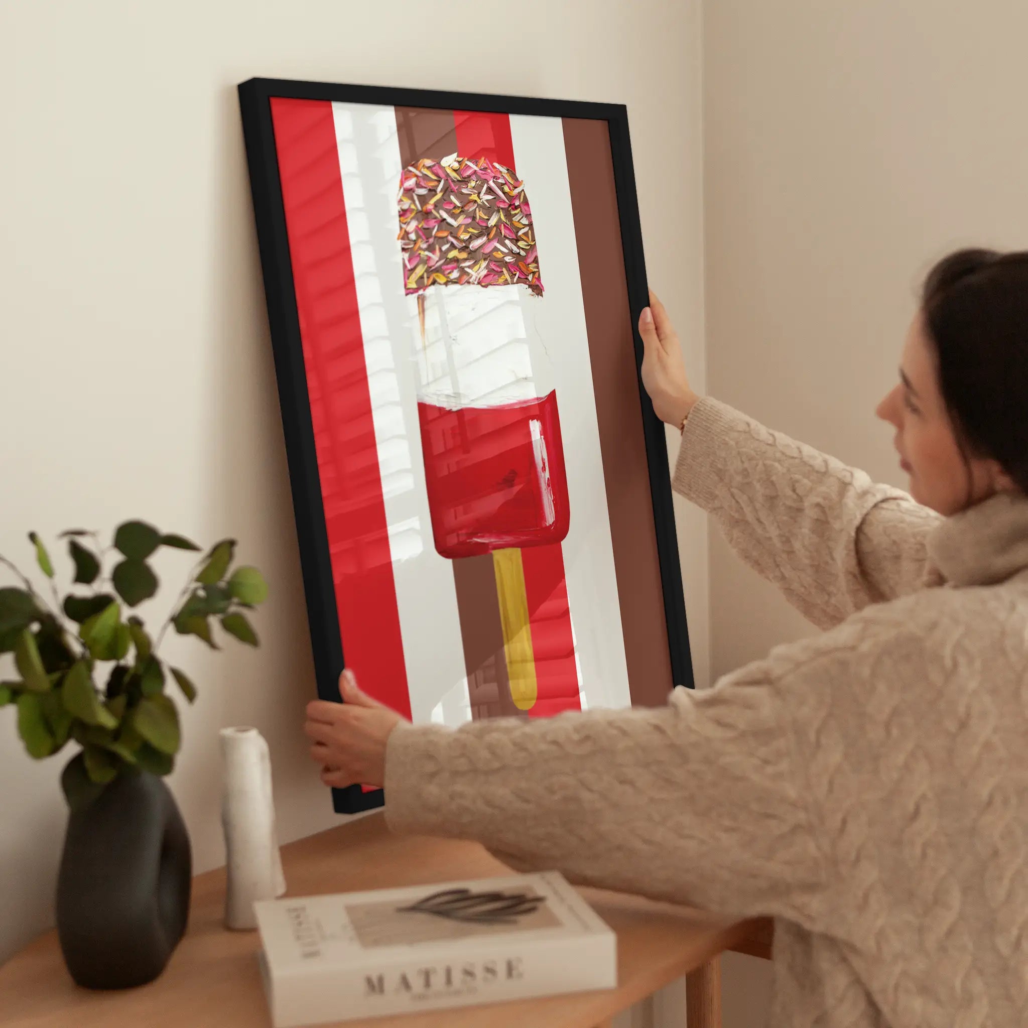 Lolly wird aufgehängt