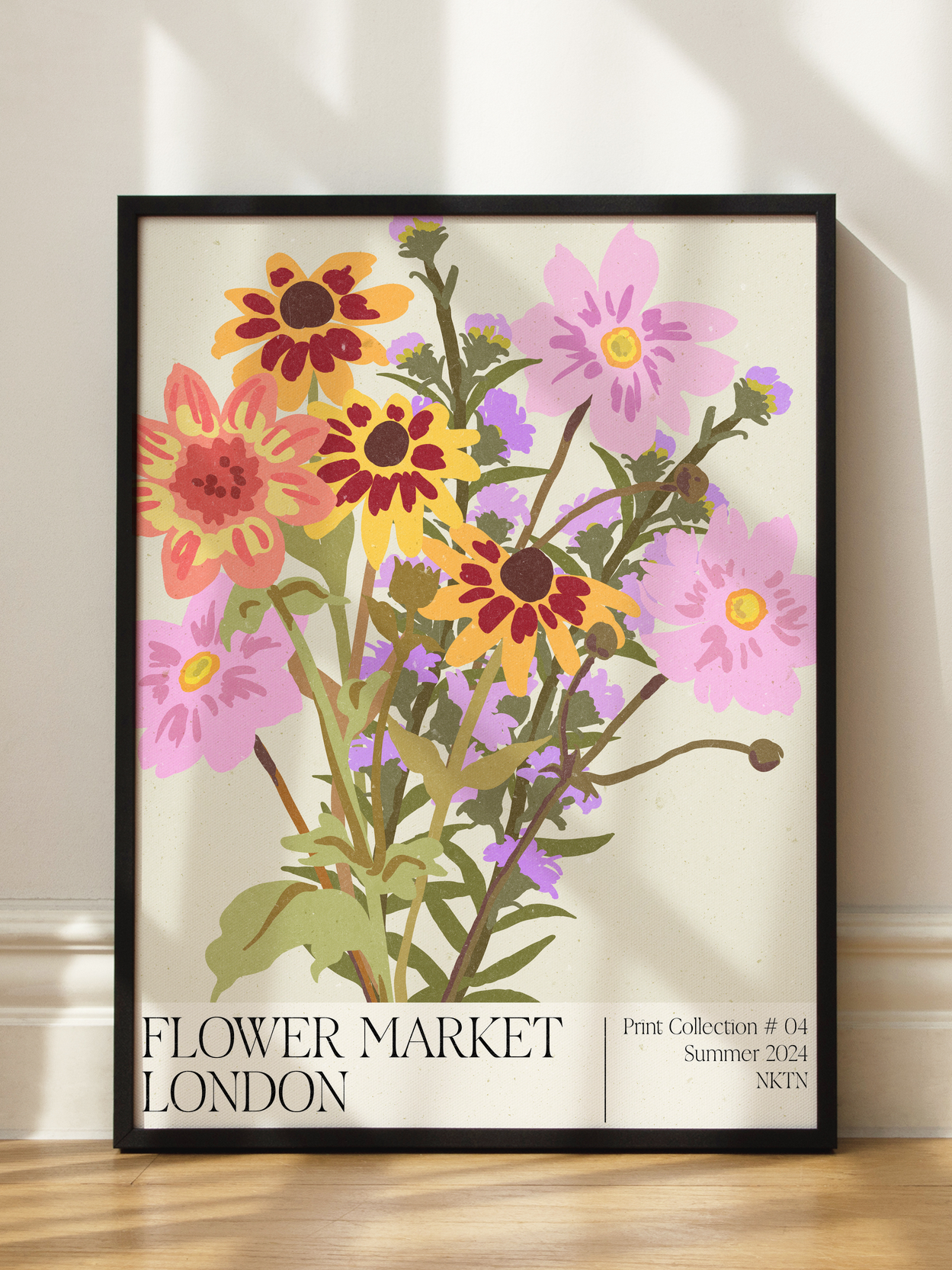 London Flower Market Poster
