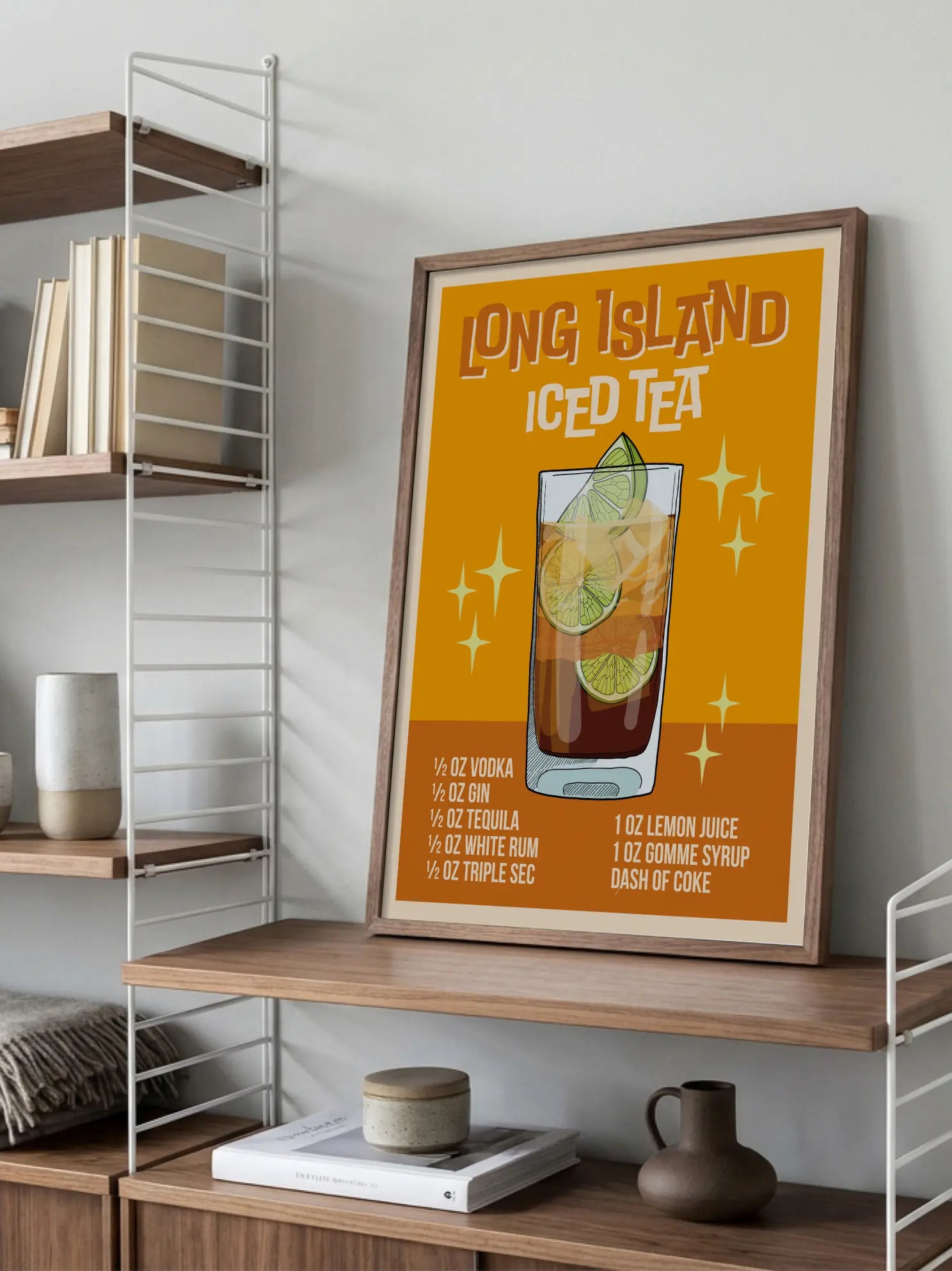 Long Island Iced Tea Cocktail Poster