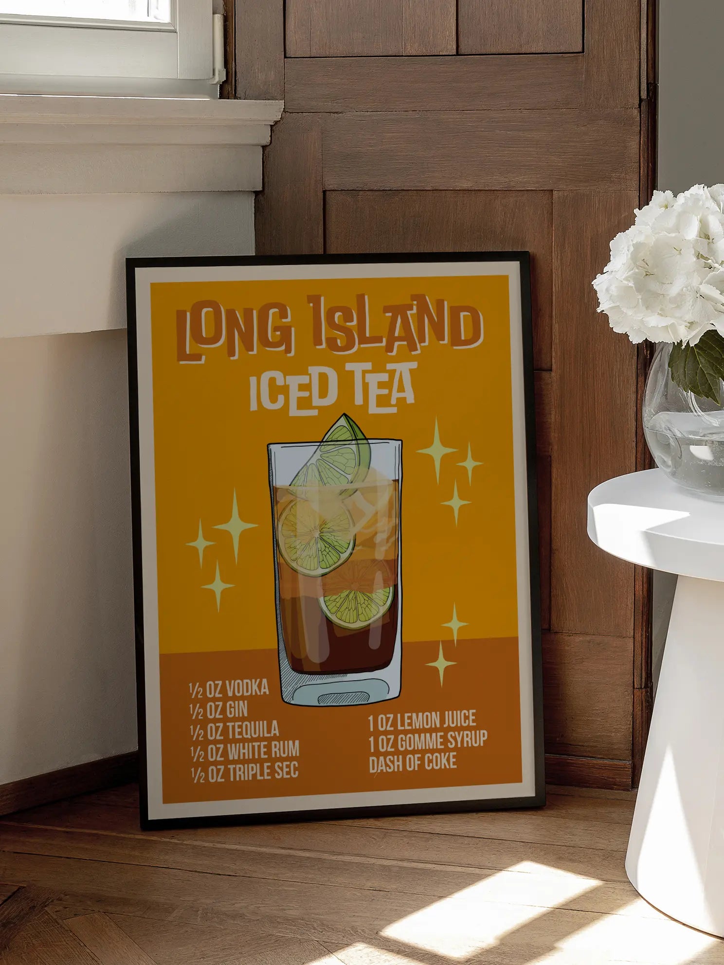 Long Island Iced Tea Cocktail Poster