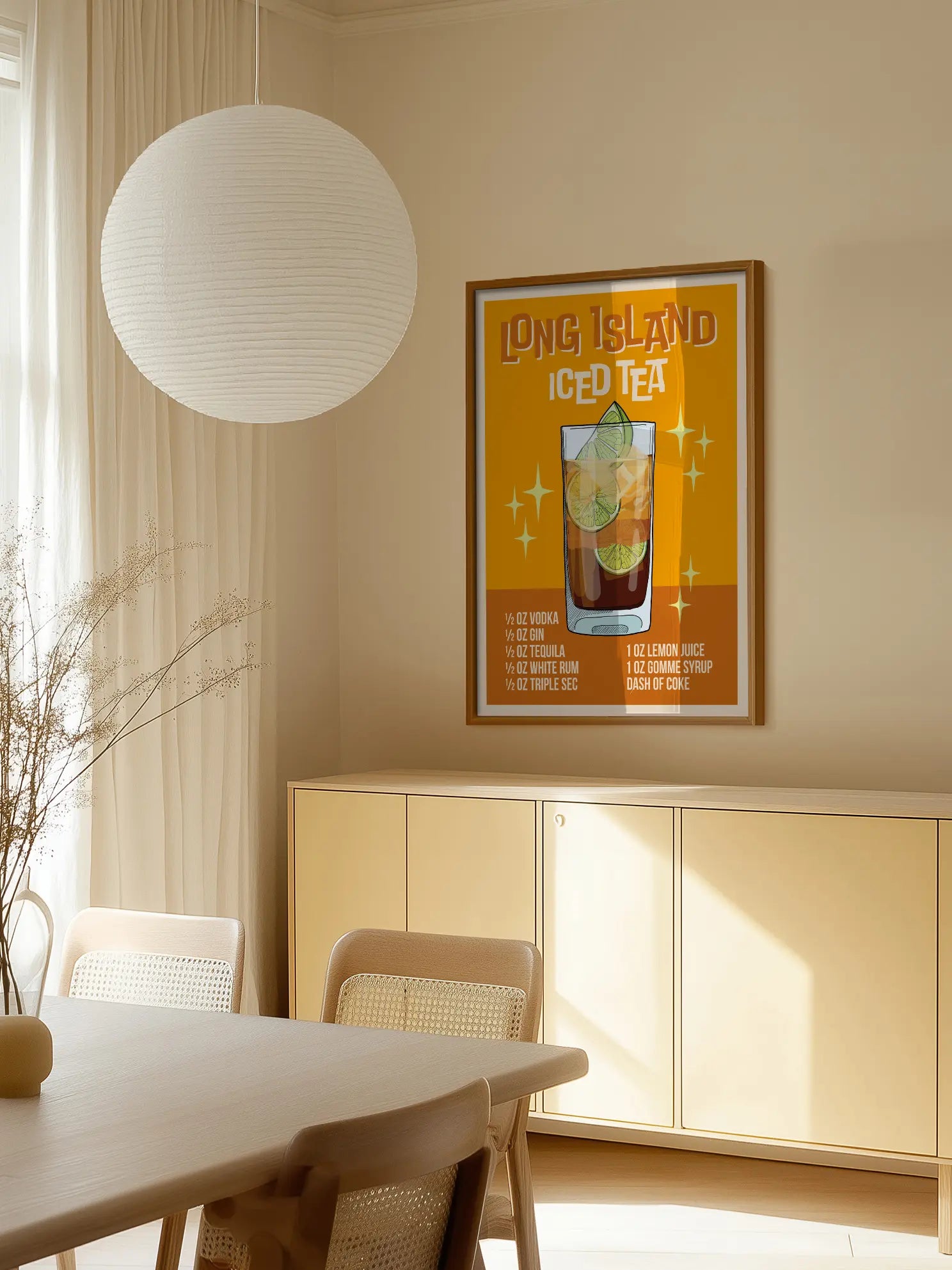 Long Island Iced Tea Cocktail Poster