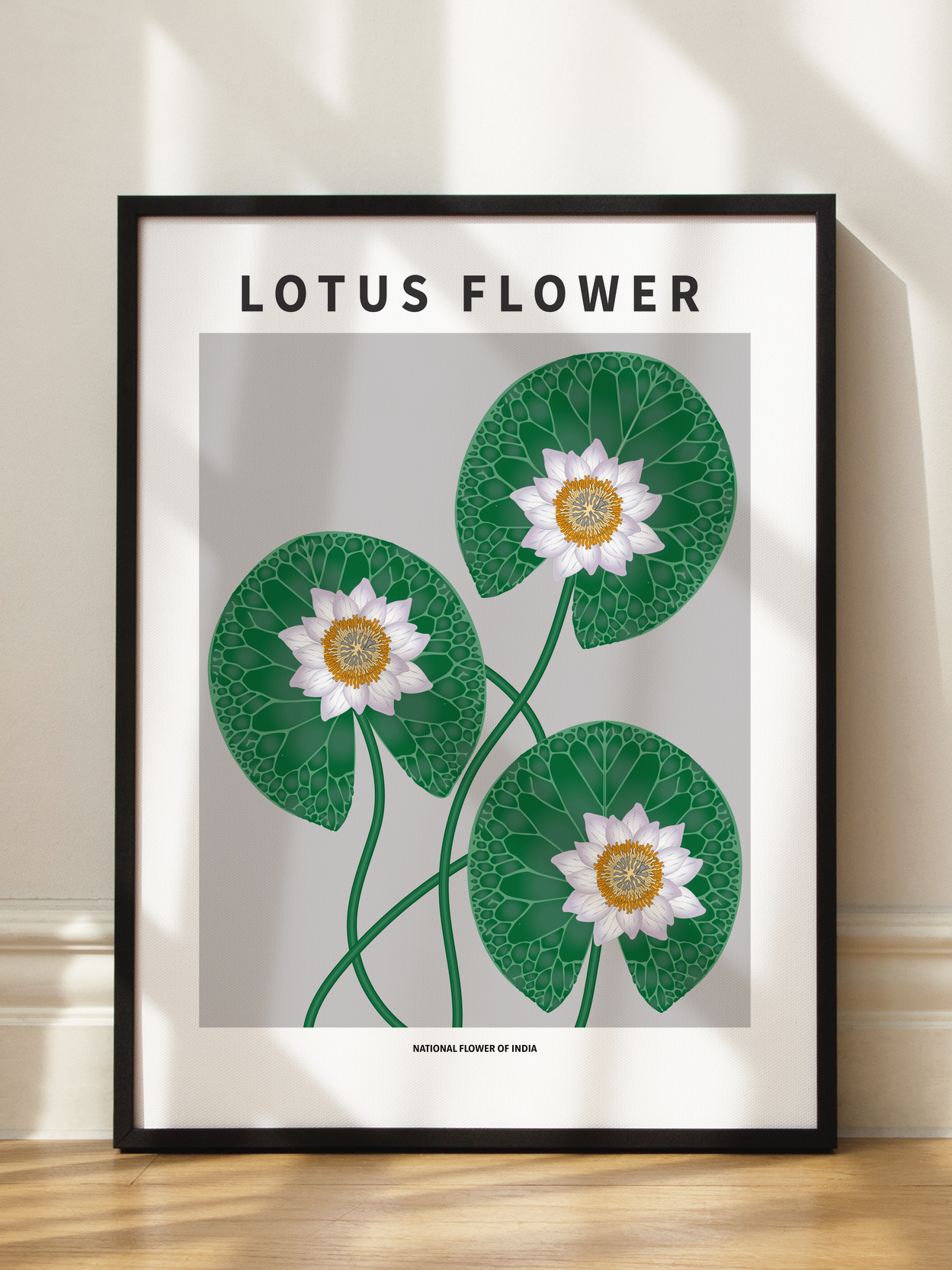 Lotus Flower of India Poster