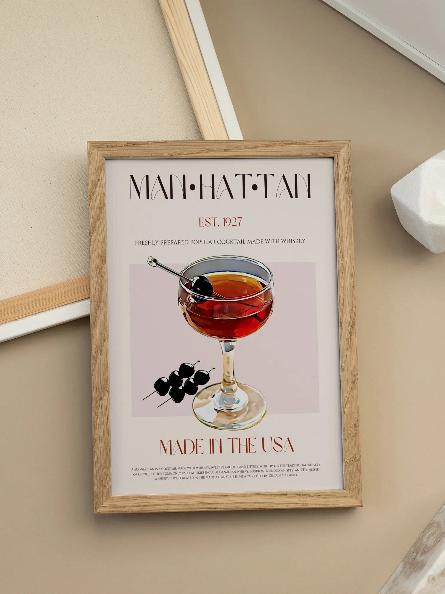 Manhattan Cocktail Poster