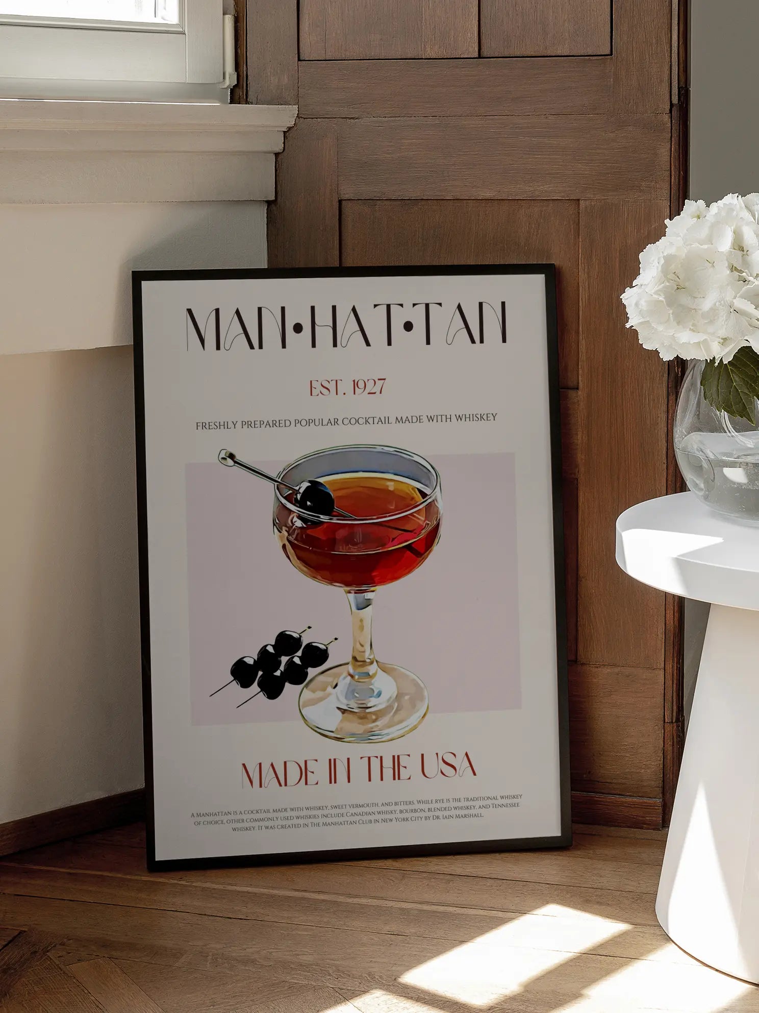 Manhattan Cocktail Poster