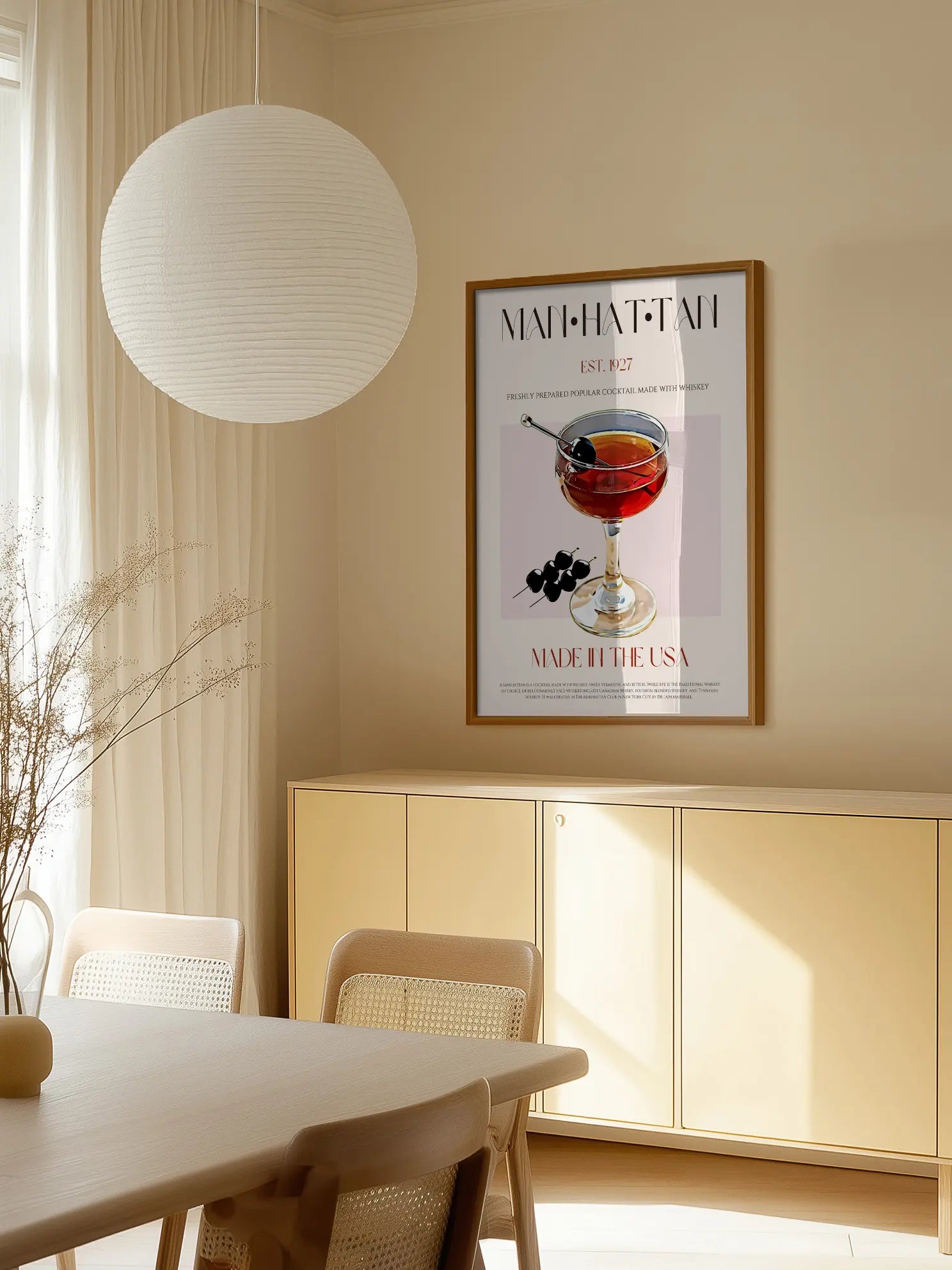 Manhattan Cocktail Poster