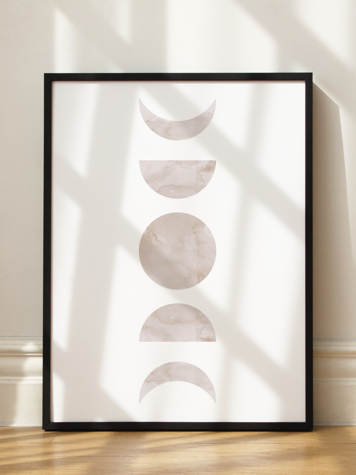 Marble Moon Phases Poster