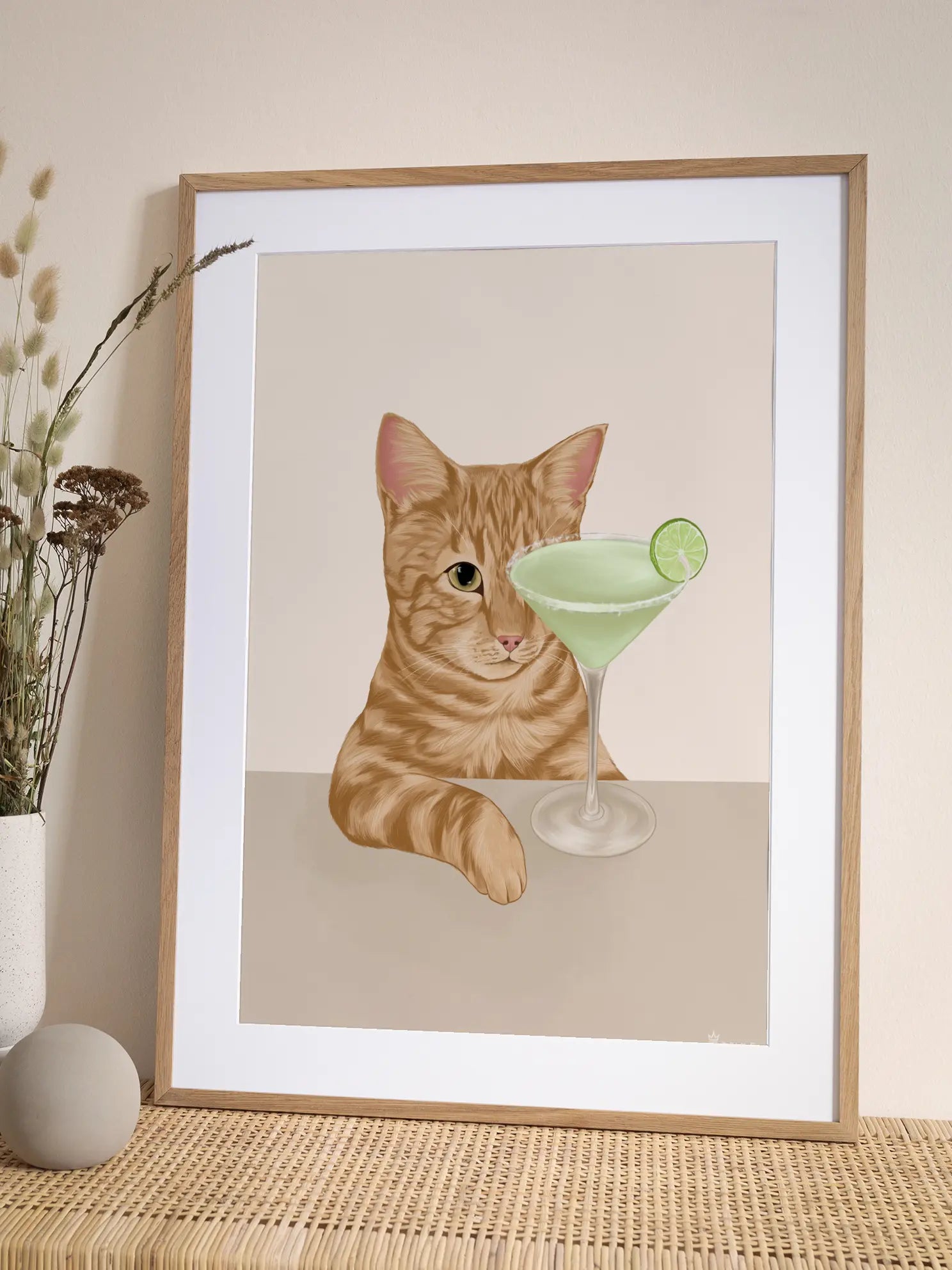 Margarita Cat Poster