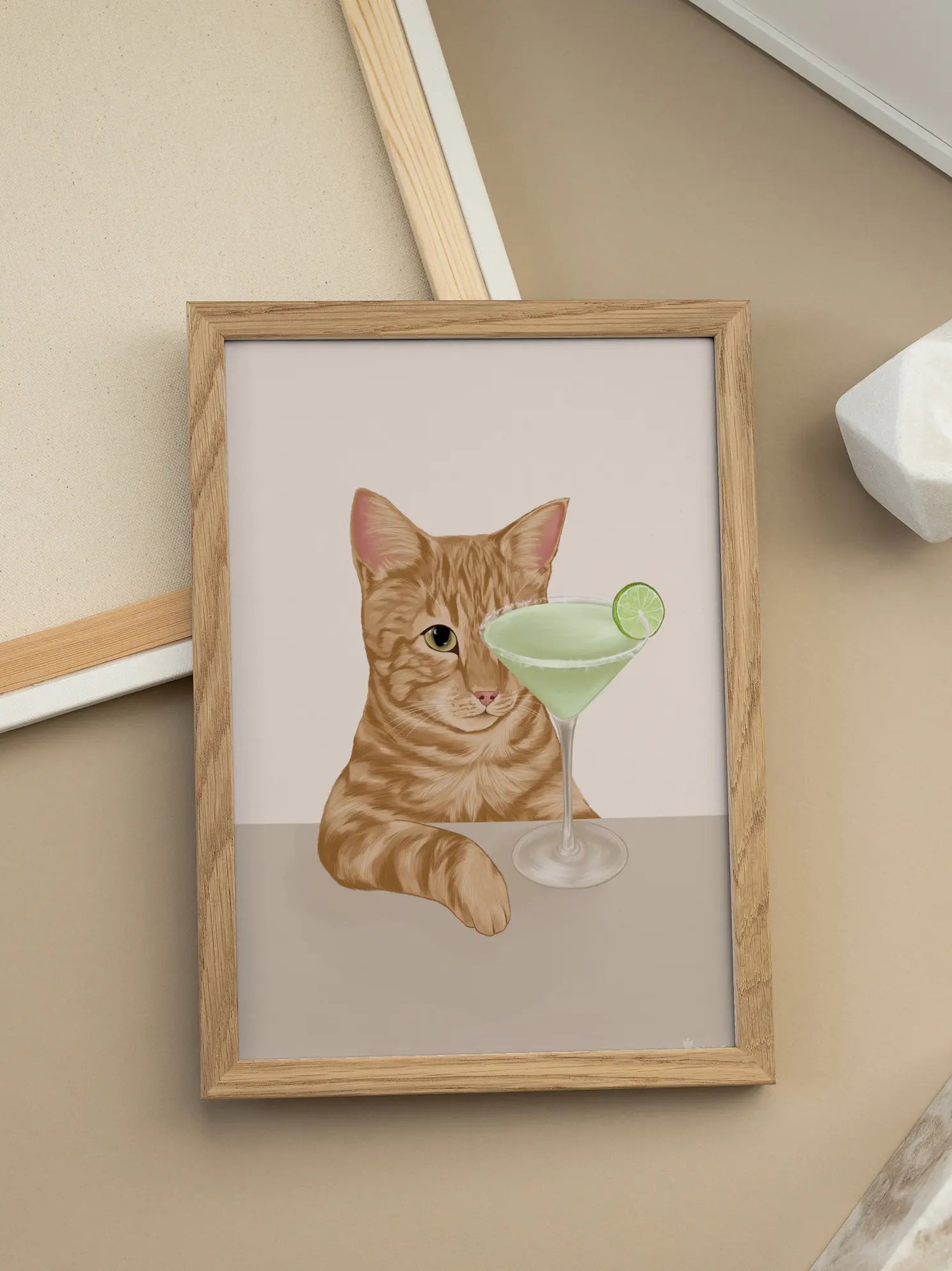 Margarita Cat Poster
