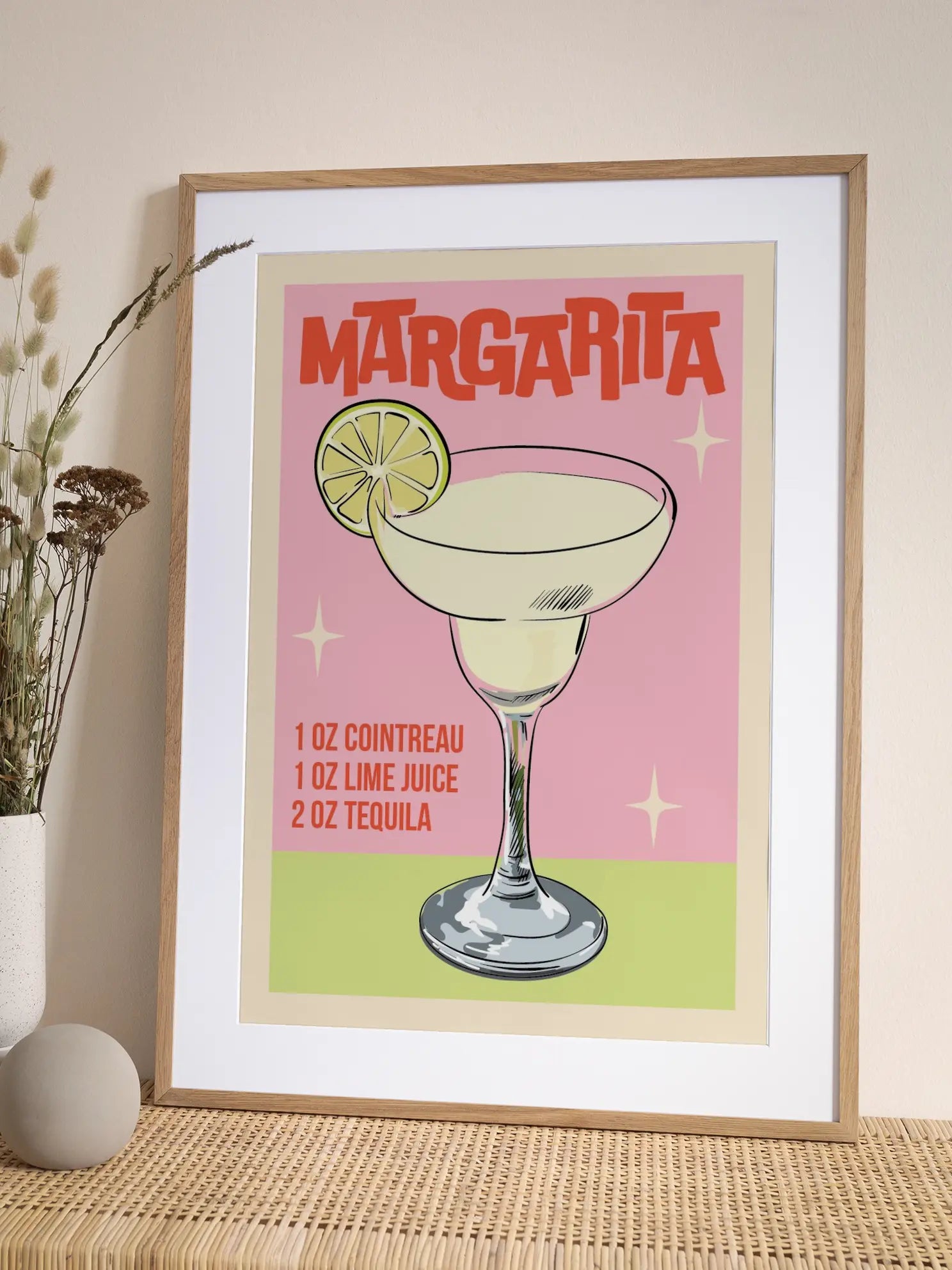 Margarita Recipe Poster