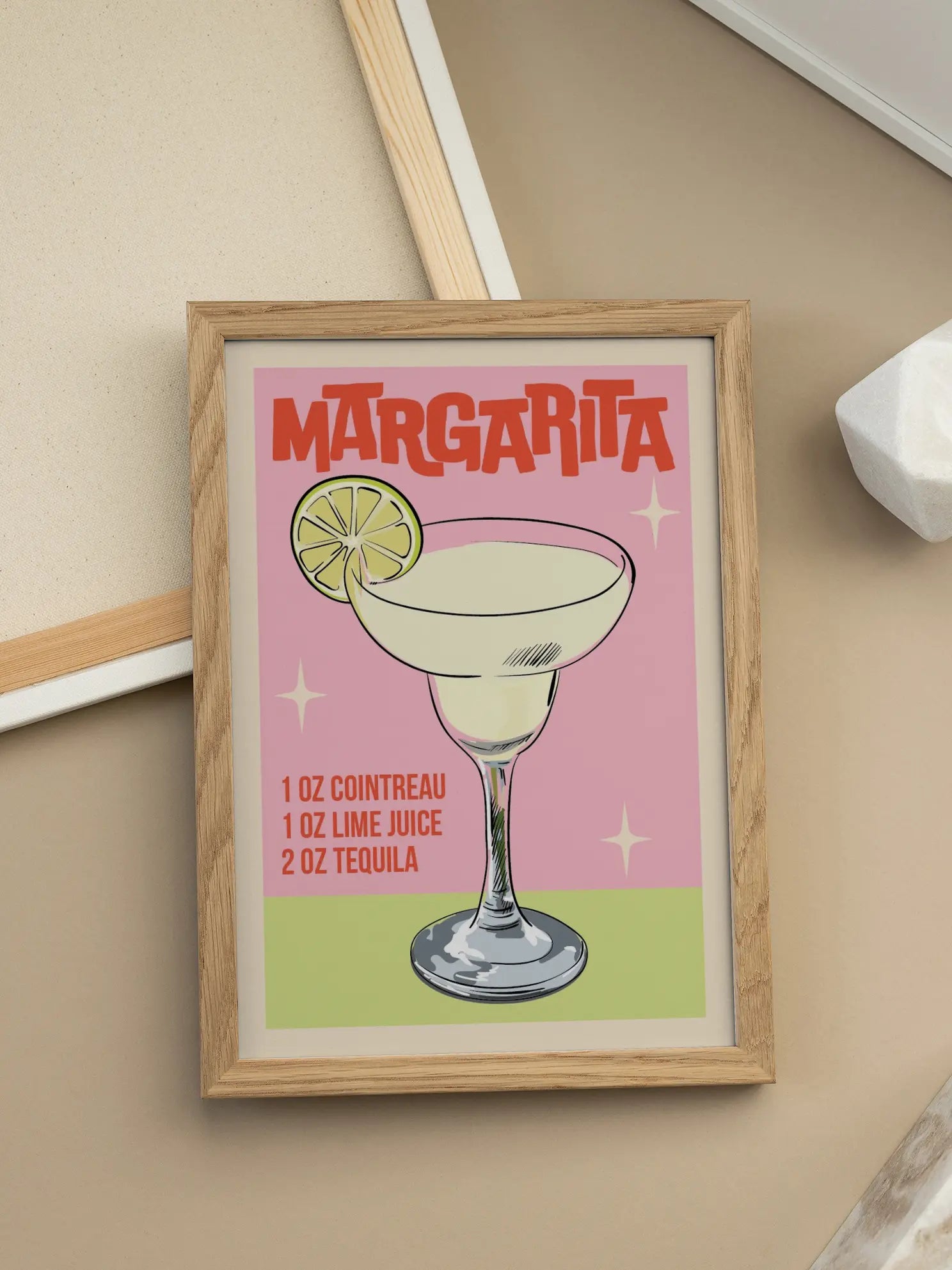 Margarita Recipe Poster