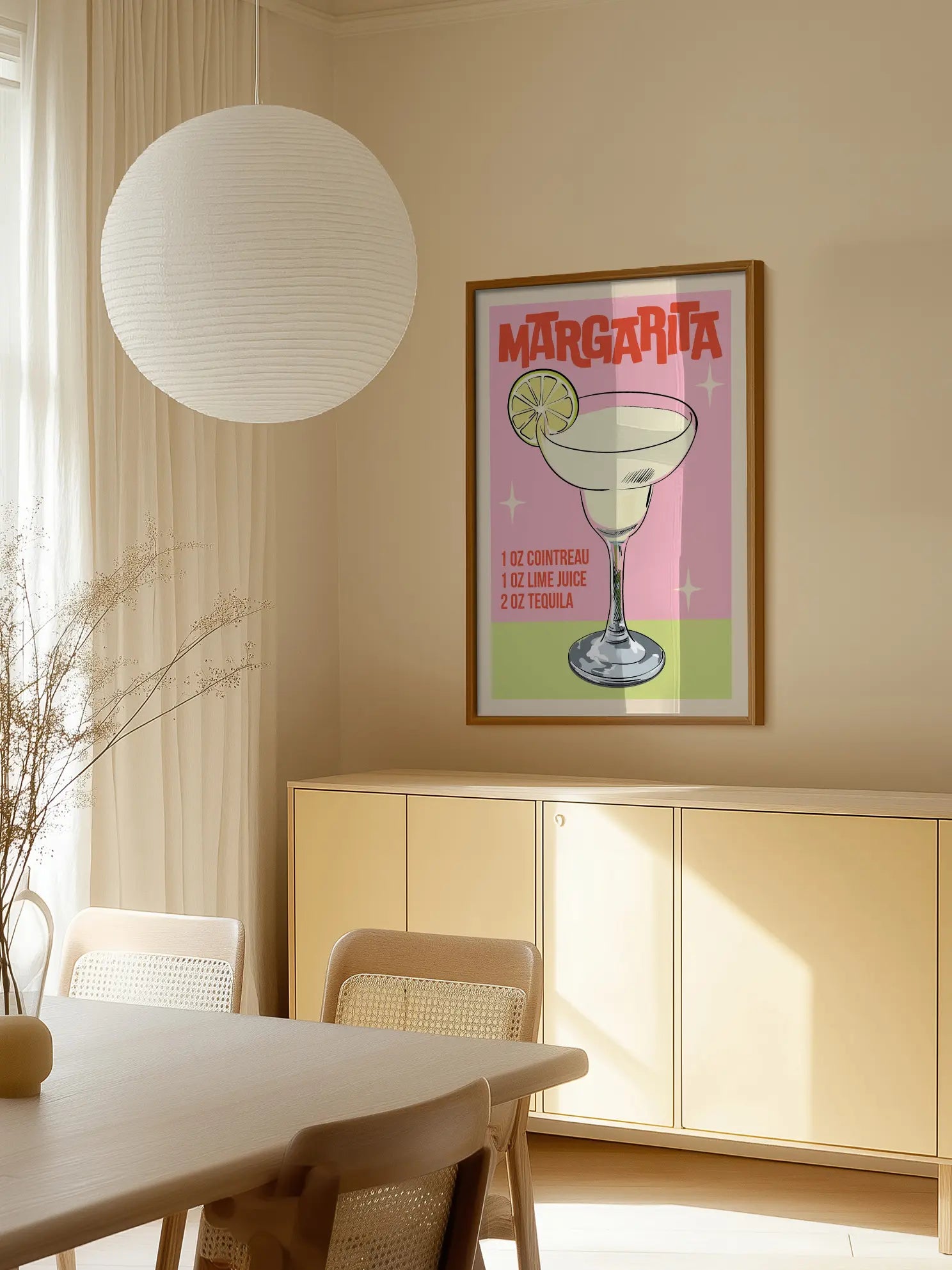 Margarita Recipe Poster