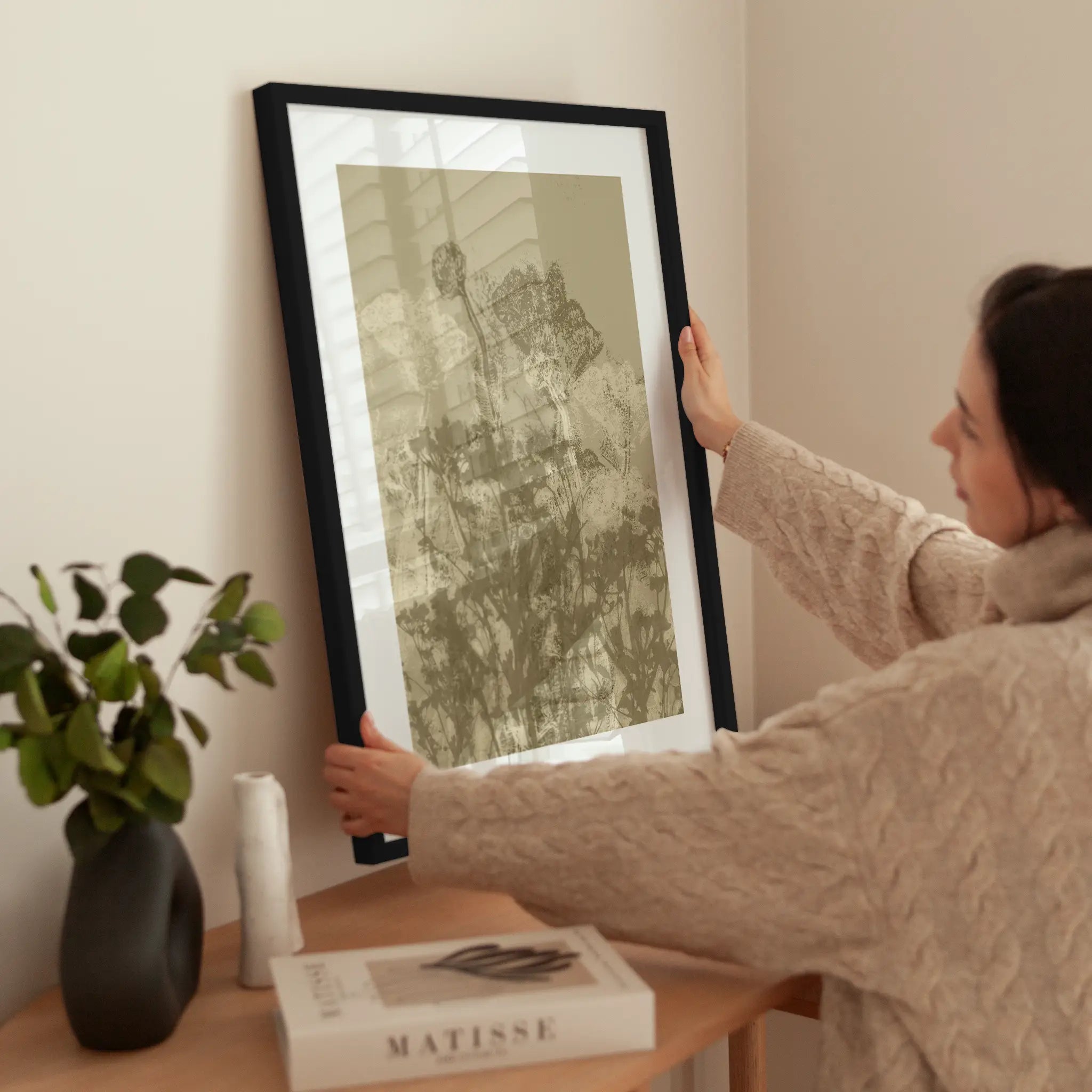 Meadow Graphic wird aufgehängt