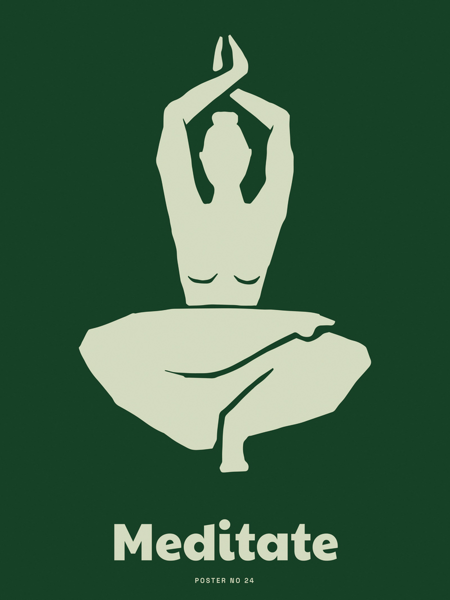 Meditate Poster