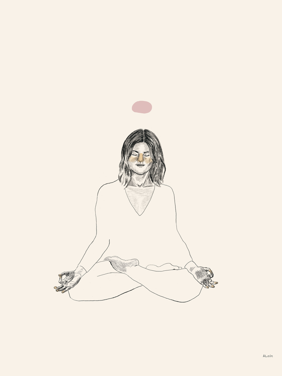 Meditation Frau No1 Poster