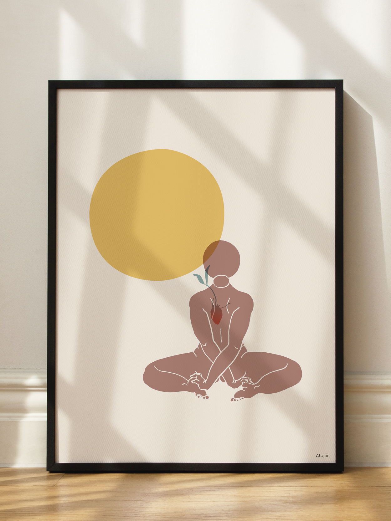 Meditation Frau No2 Poster