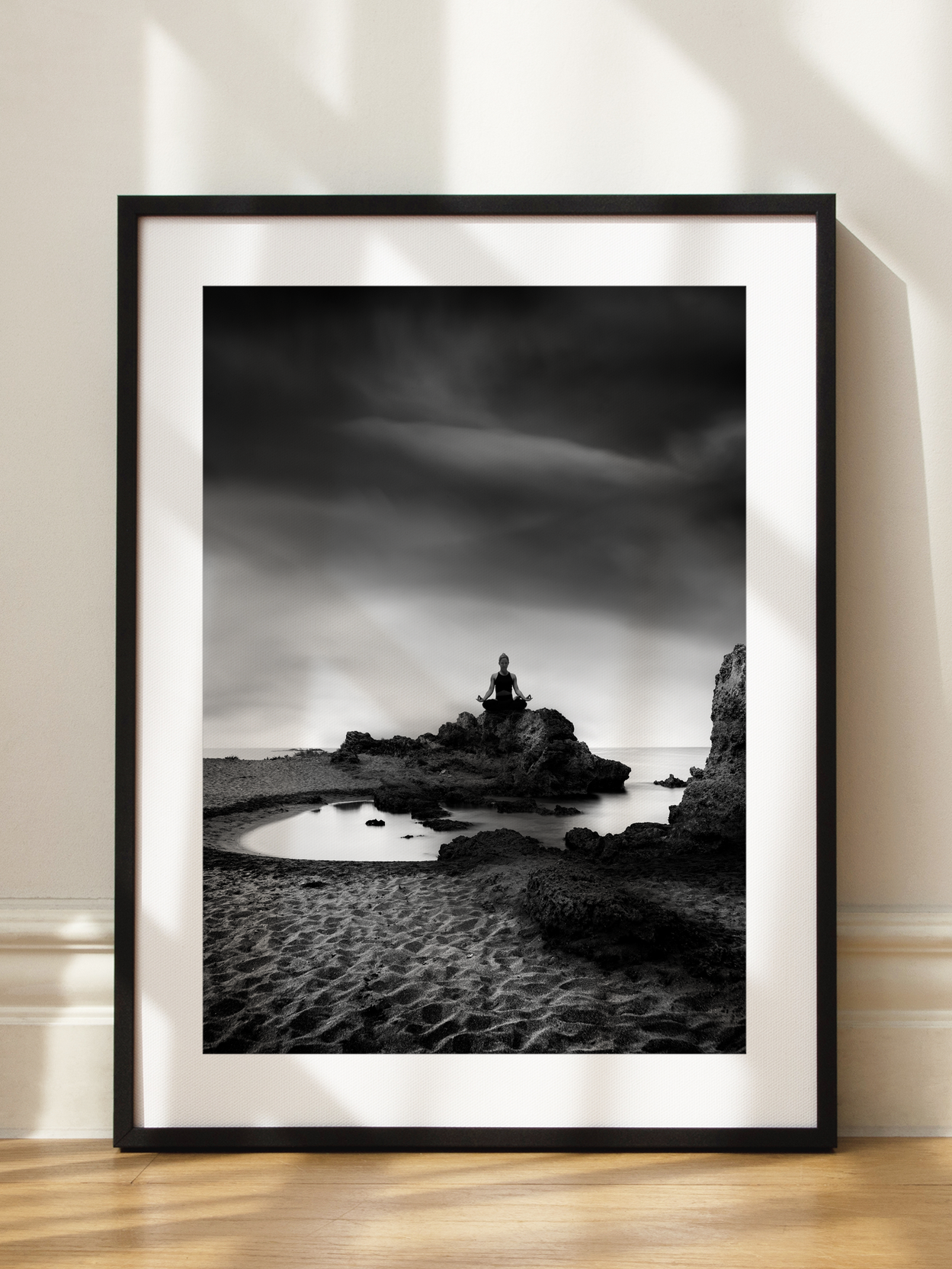 Meditation on the Beach Poster