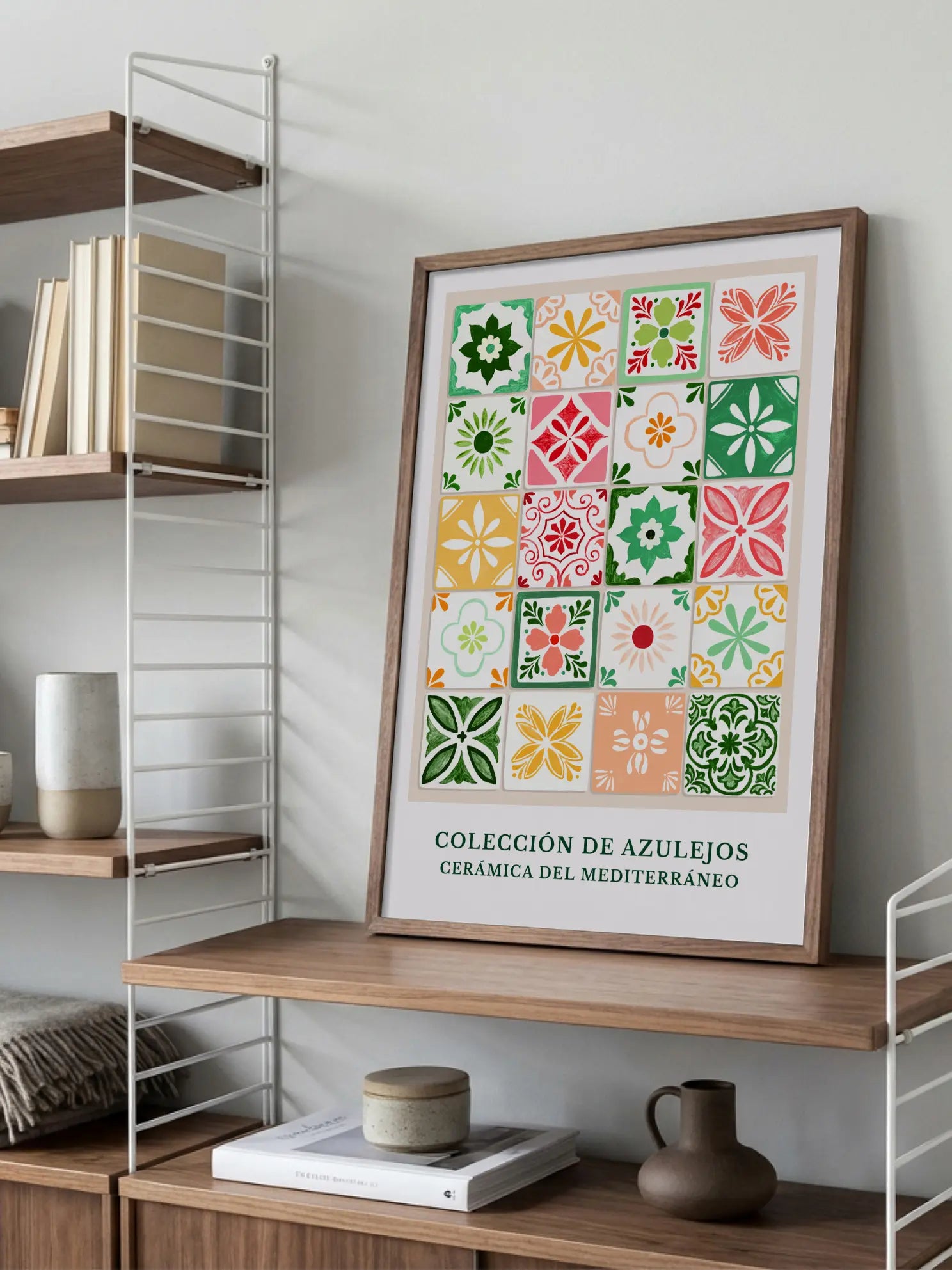 Mediterranean Tile Collection Poster Poster