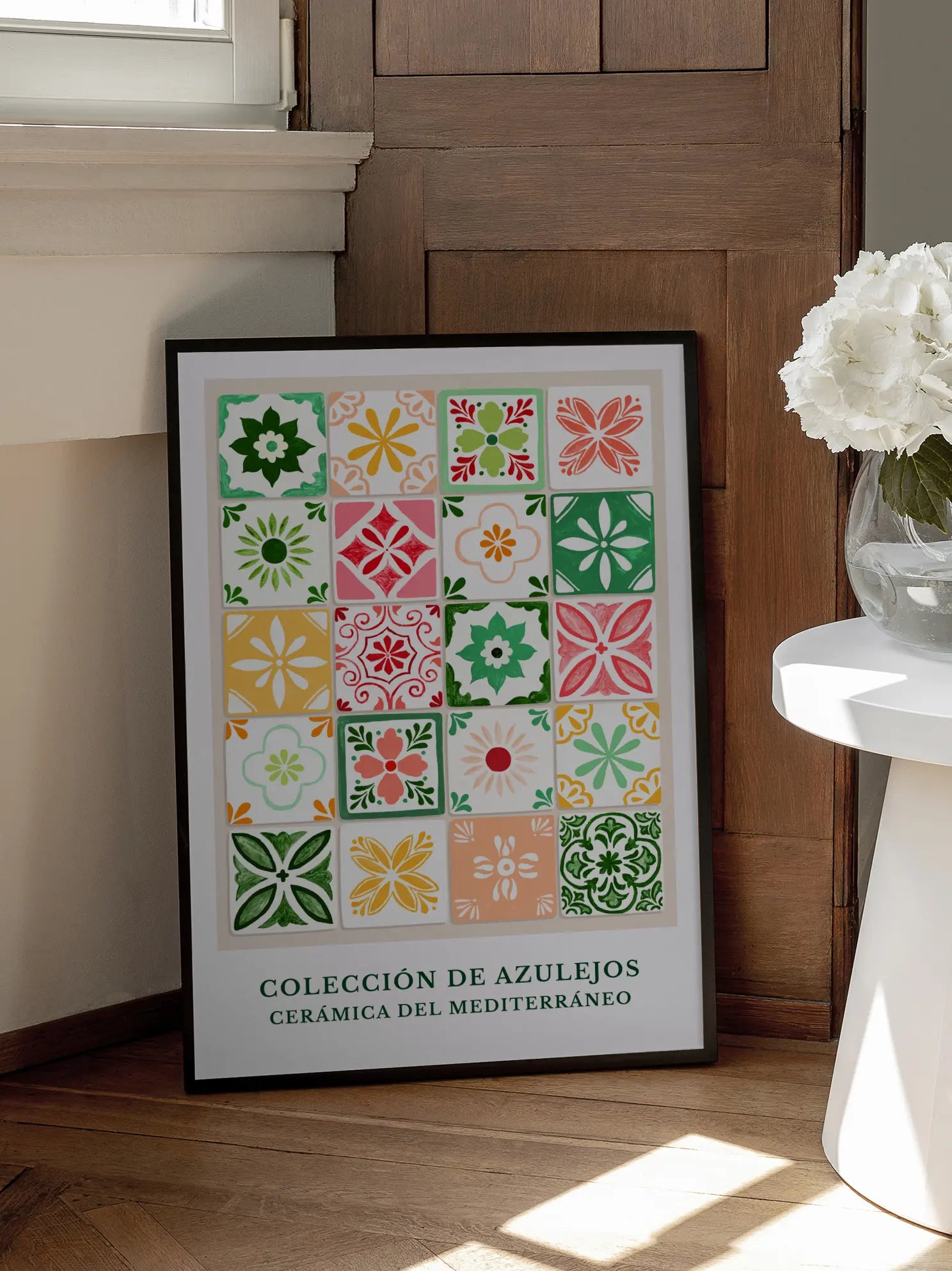 Mediterranean Tile Collection Poster Poster