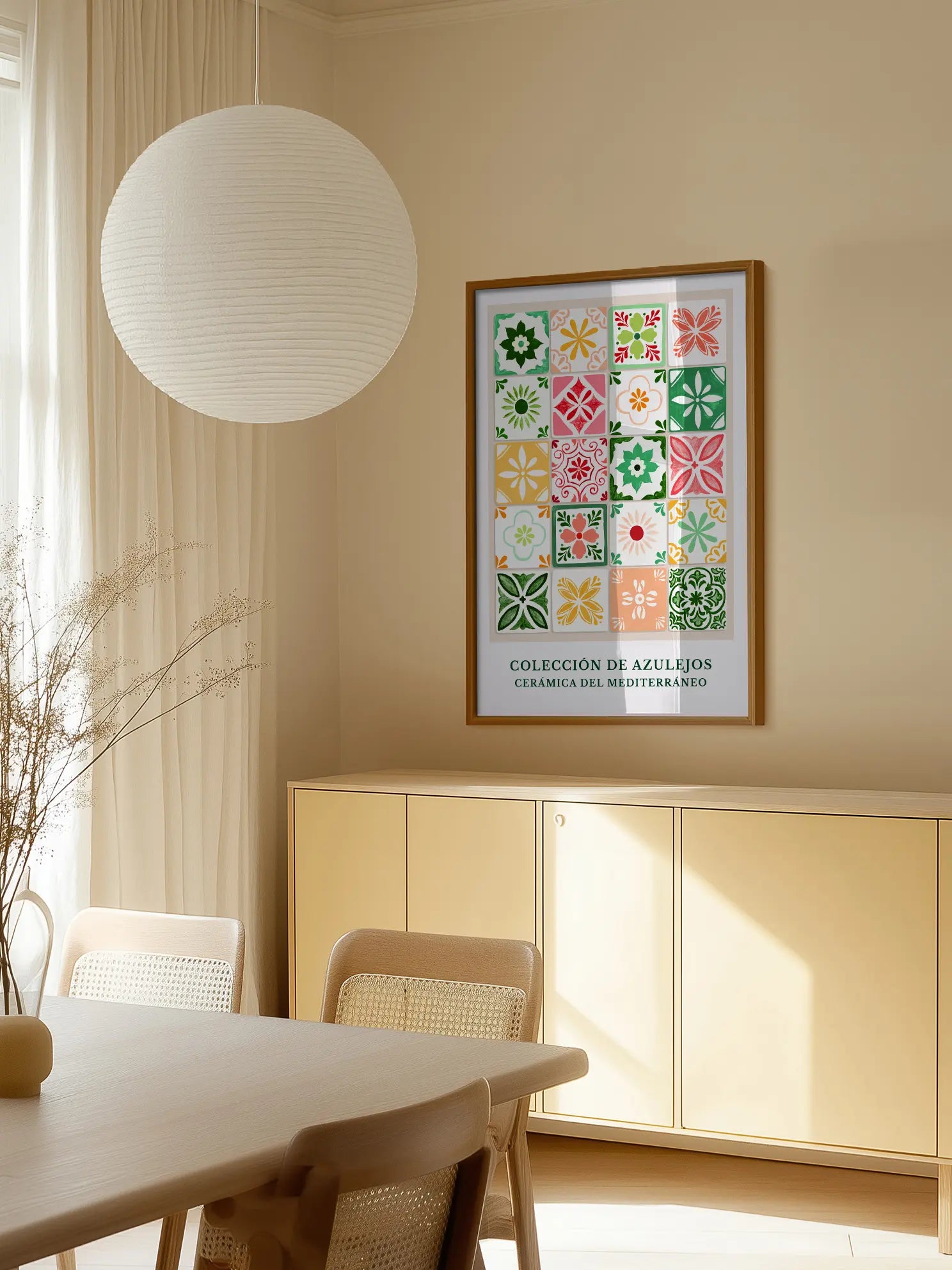 Mediterranean Tile Collection Poster Poster