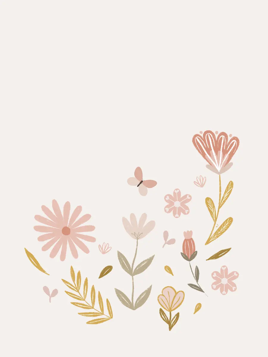 Minimal Floral Icons Poster