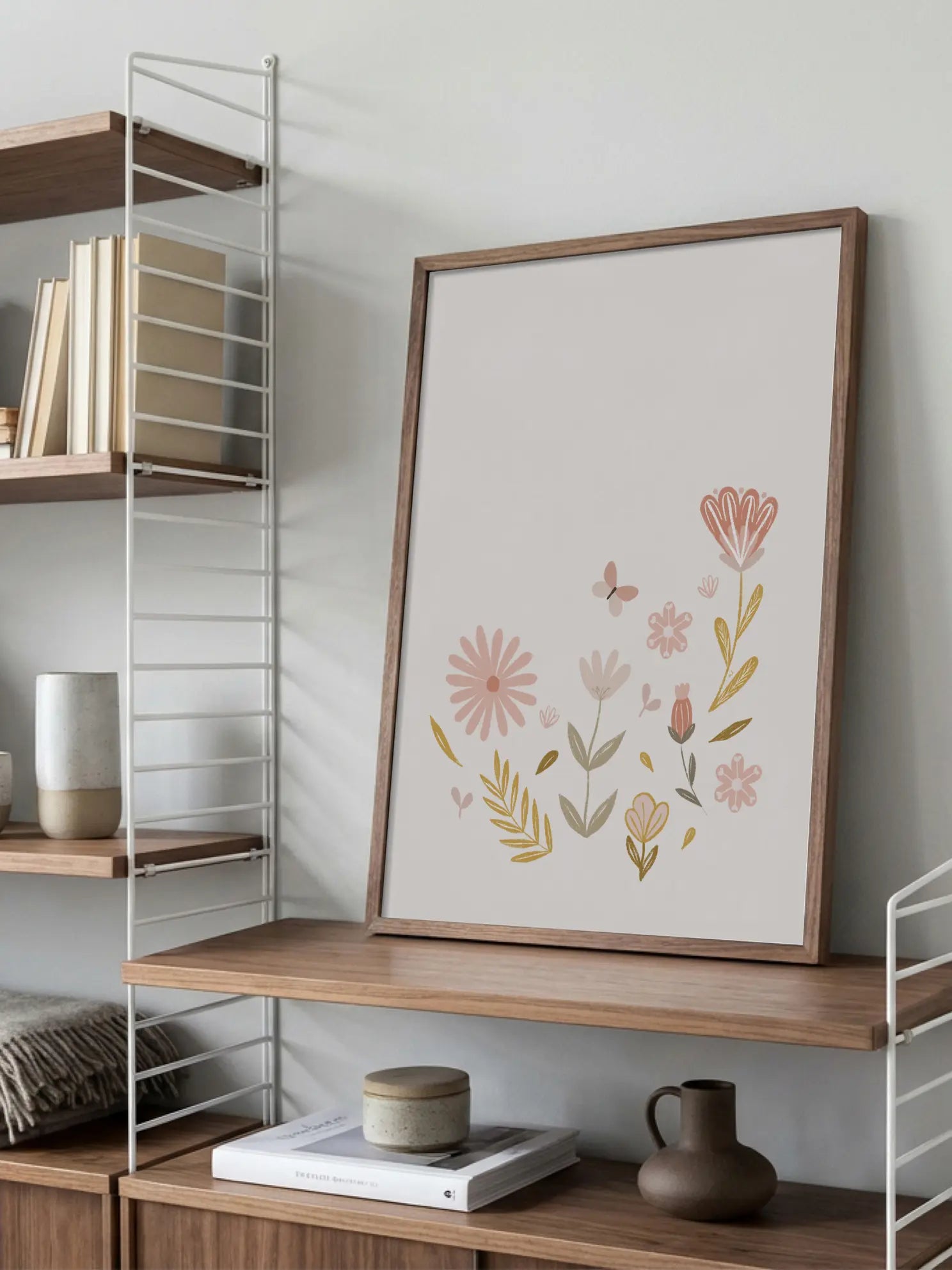 Minimal Floral Icons Poster