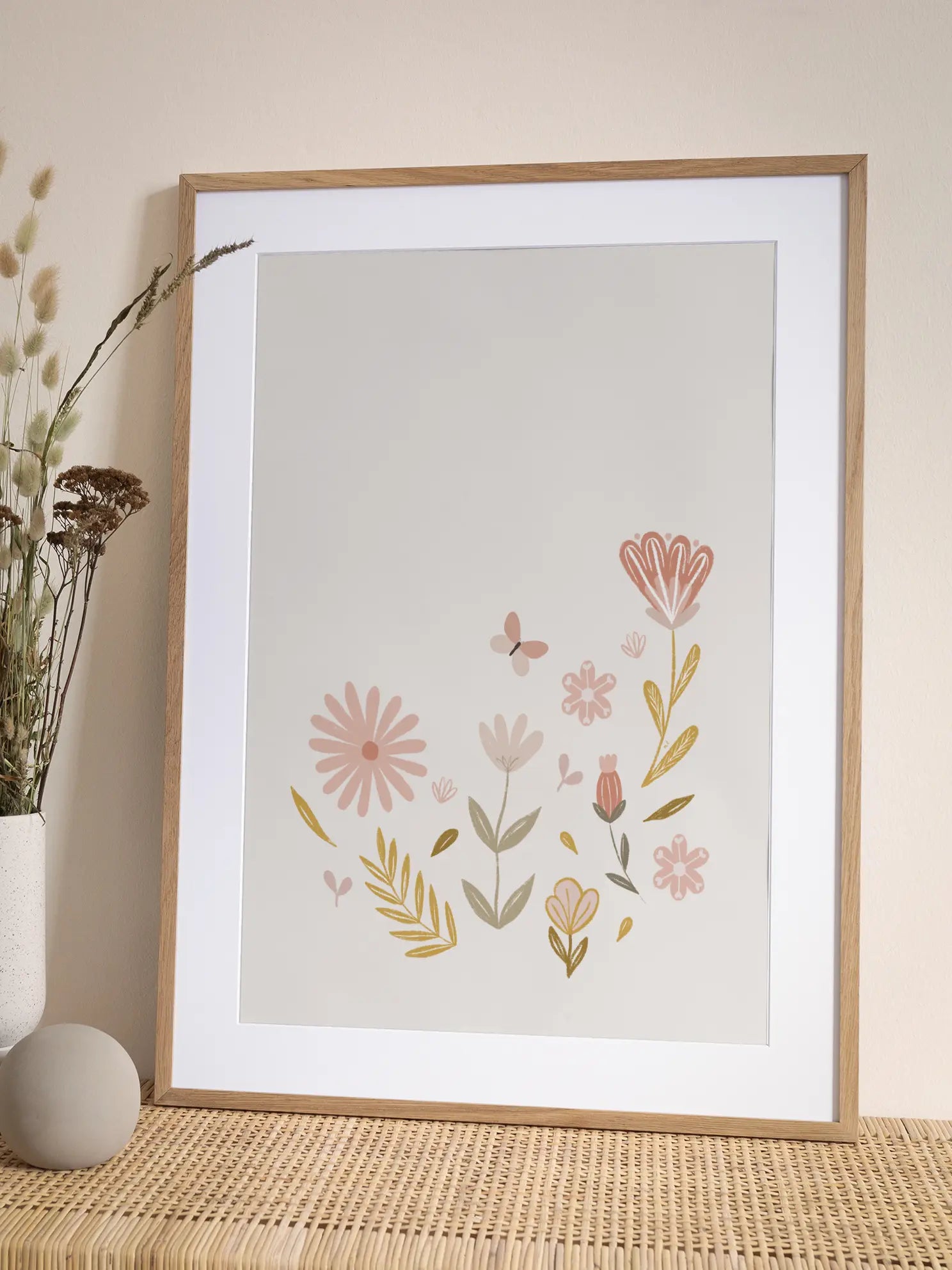 Minimal Floral Icons Poster
