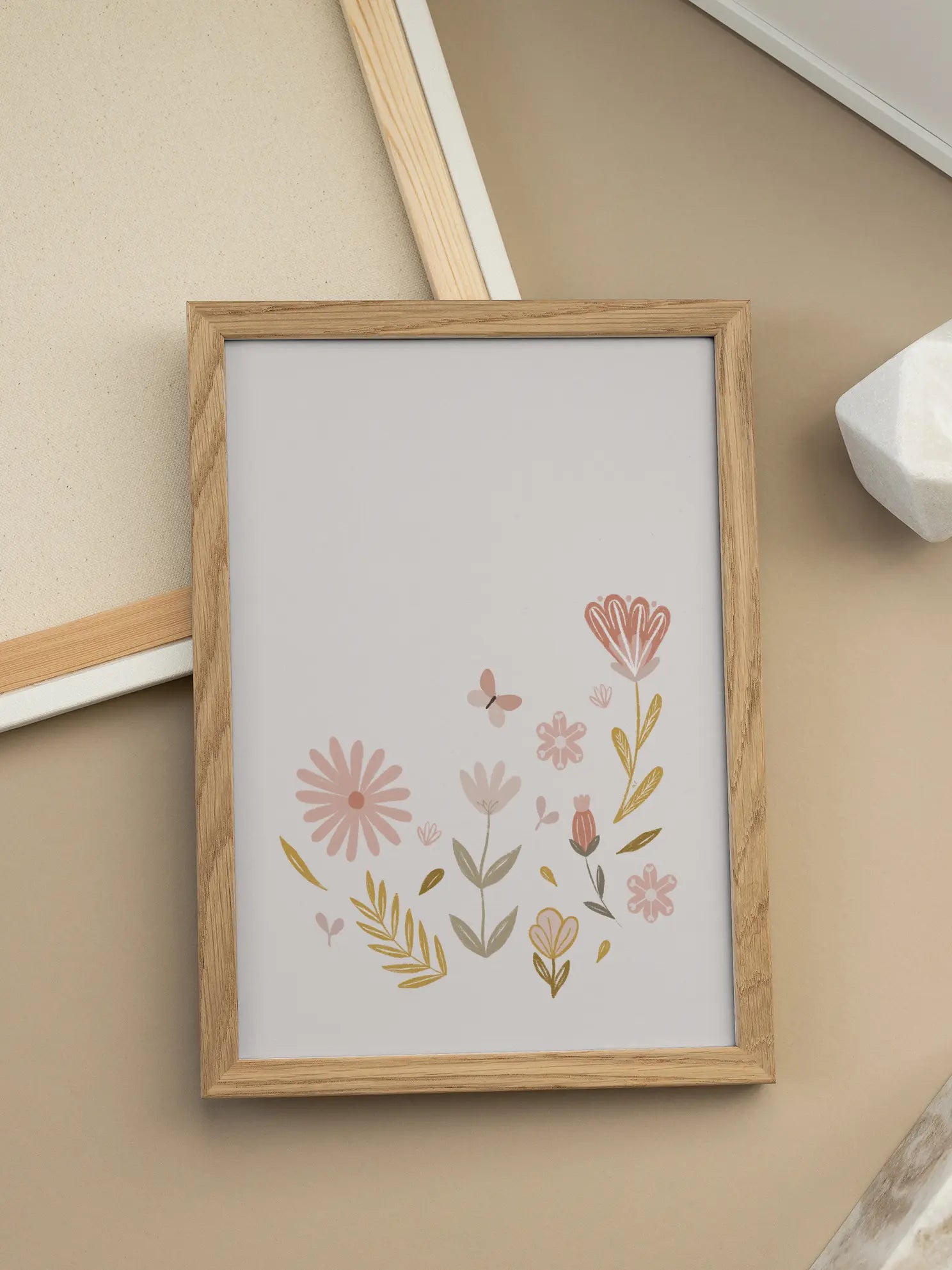 Minimal Floral Icons Poster