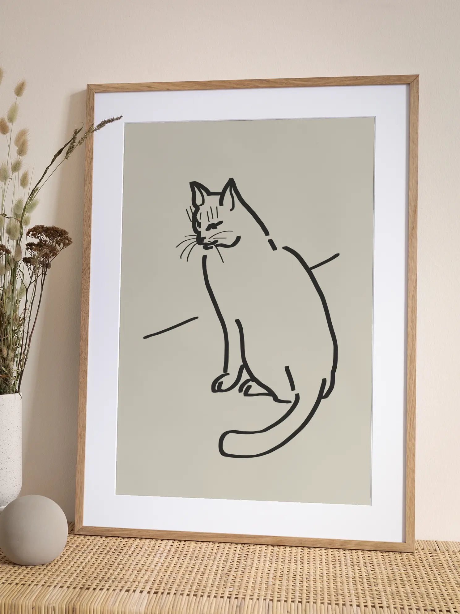 Minimalistic Cat Poster