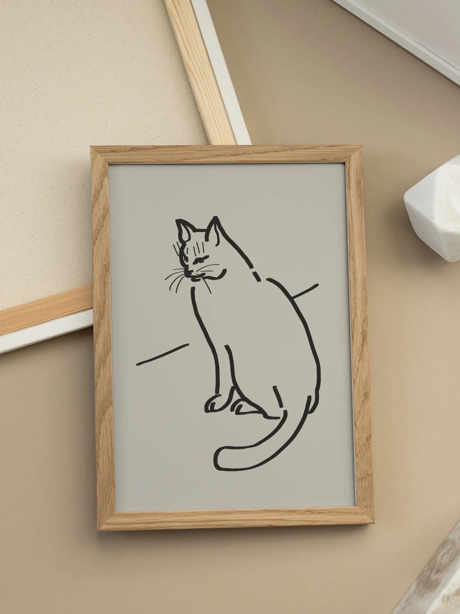 Minimalistic Cat Poster