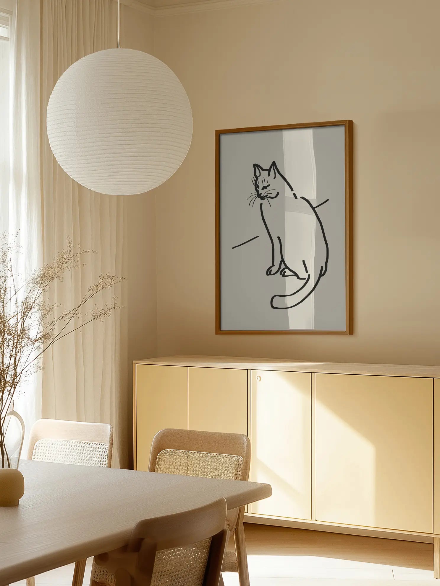 Minimalistic Cat Poster