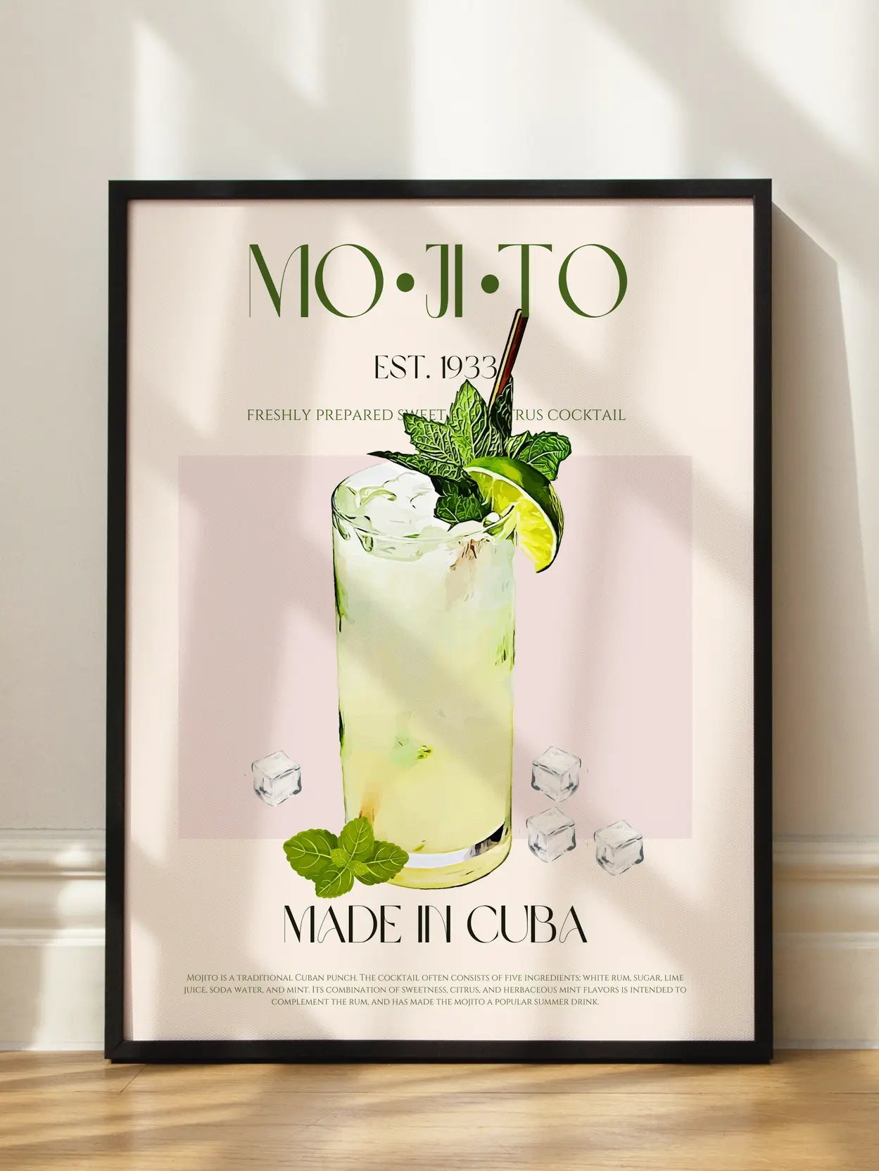 Mojito Cocktail Poster