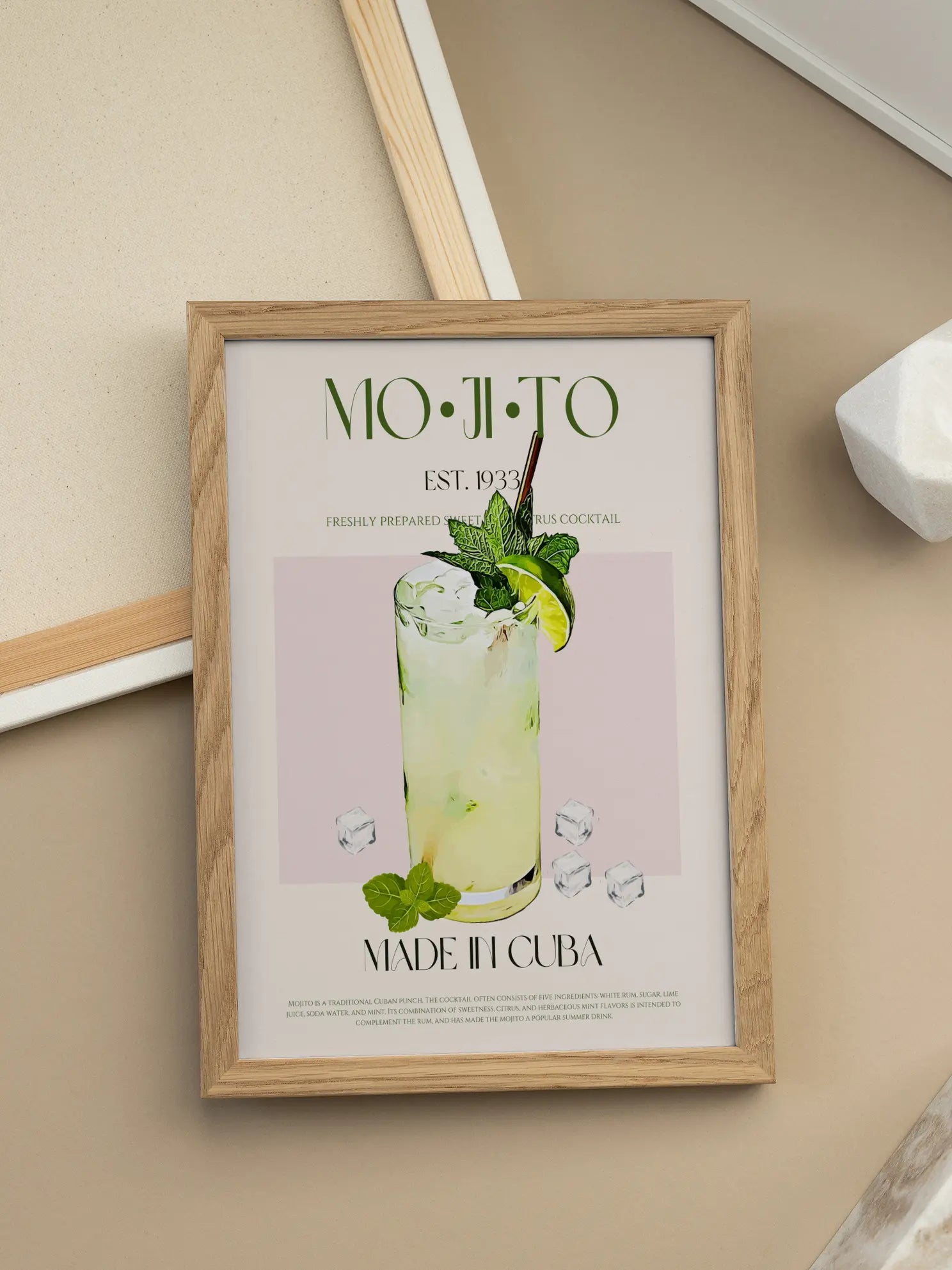 Mojito Cocktail Poster