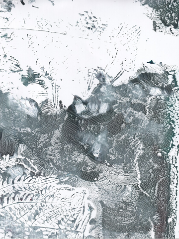 Abstraktes Muster in Grau und Weiß.