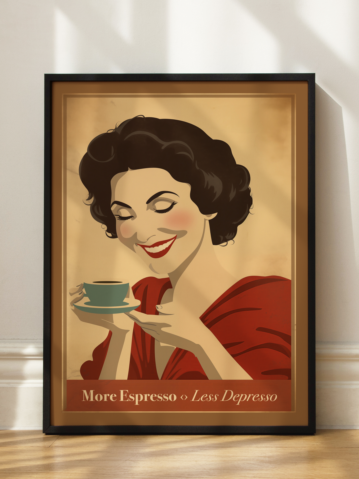 More Espresso - Less Depresso No2 Poster