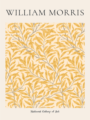 Grafische Illustration mit gelben Blättern auf beigem Hintergrund und Text darüber und darunter.
