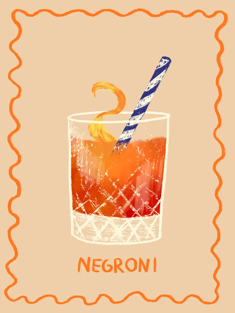 Negroni Cocktail Poster